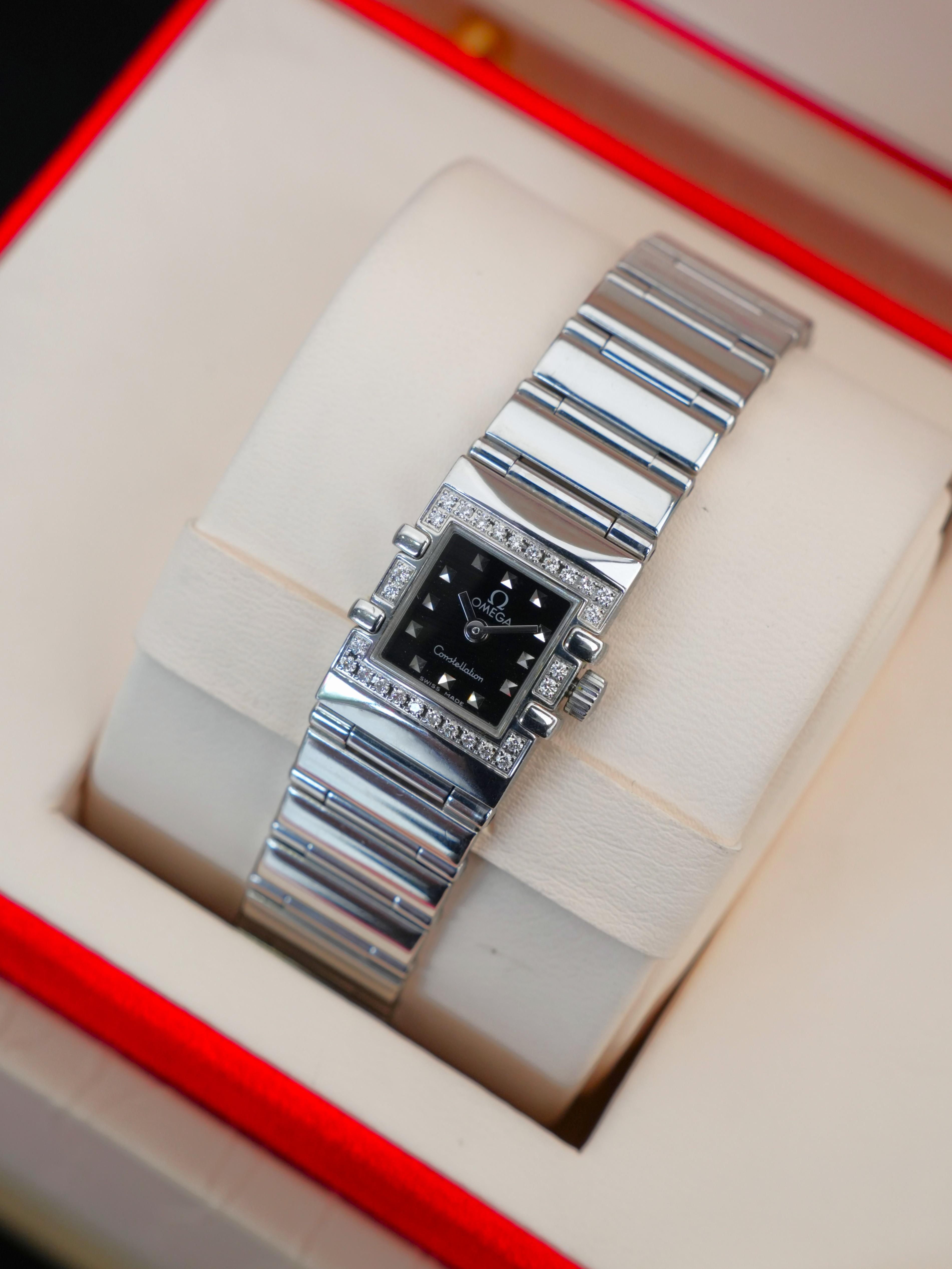 Omega Constellation Quadra 1537.51.00 20mm x 15mm Used – Quartz Thụy Sĩ Thanh Lịch