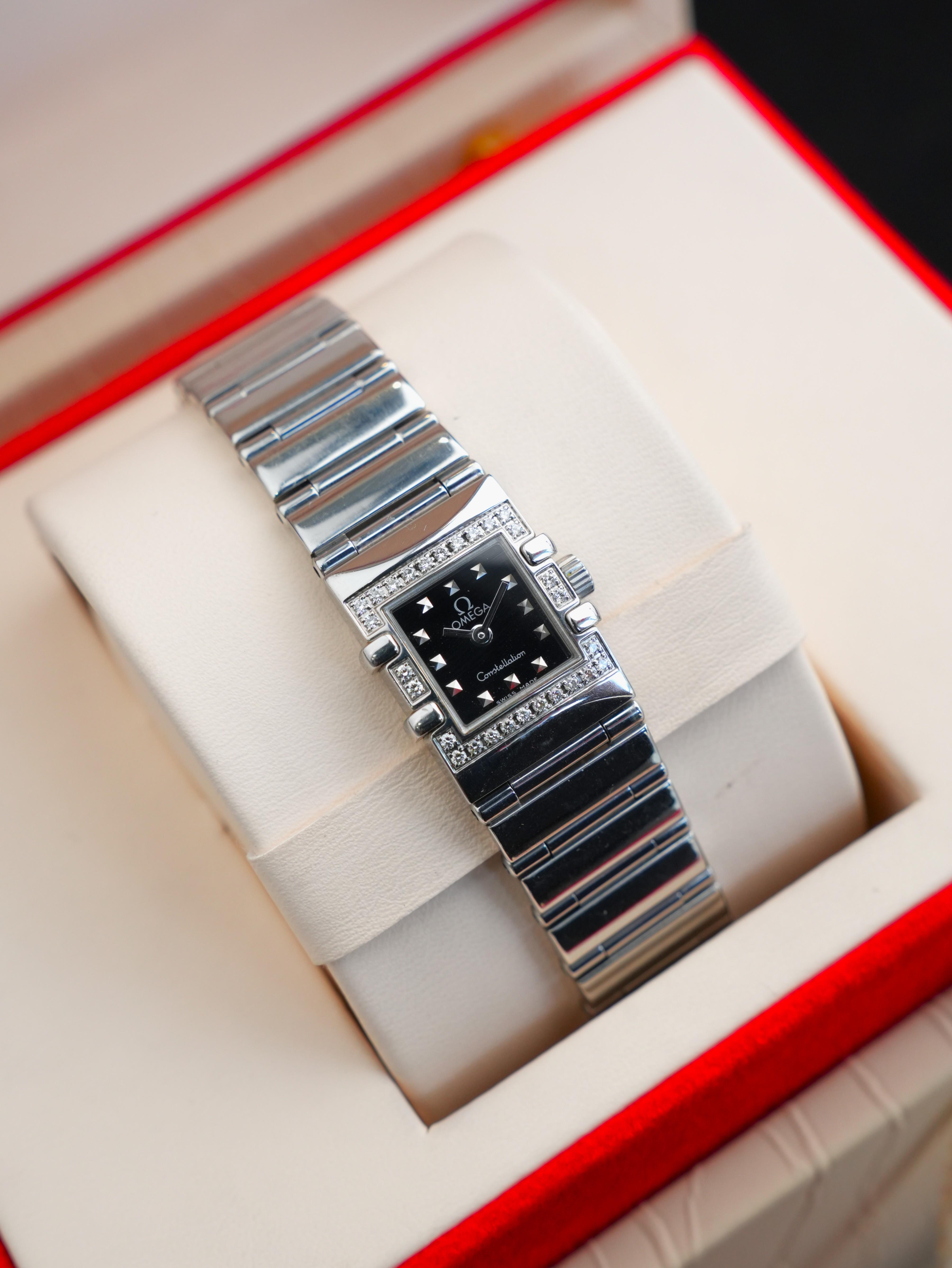 Omega Constellation Quadra 1537.51.00 20mm x 15mm Used – Quartz Thụy Sĩ Thanh Lịch