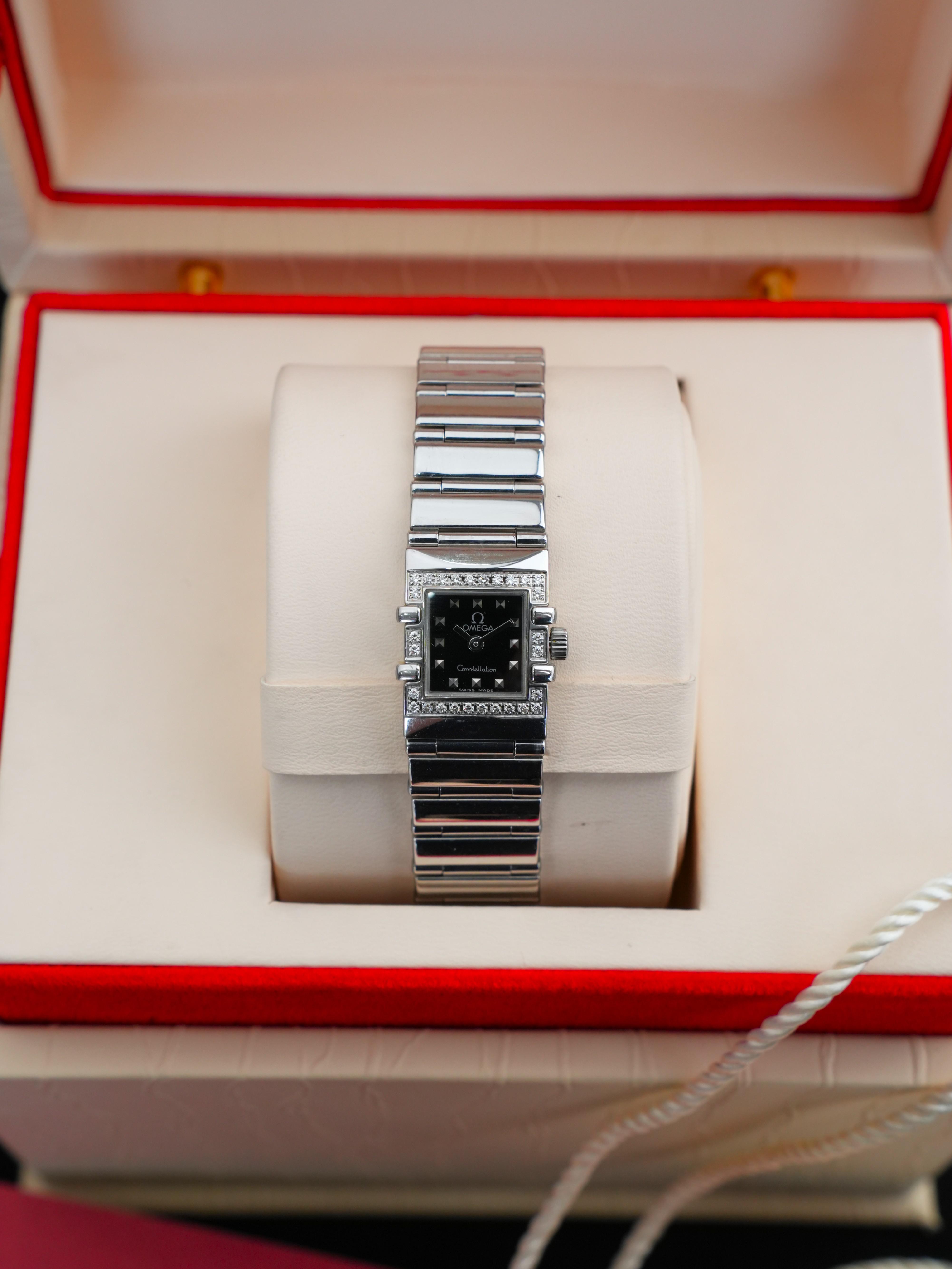 Omega Constellation Quadra 1537.51.00 20mm x 15mm Used – Quartz Thụy Sĩ Thanh Lịch