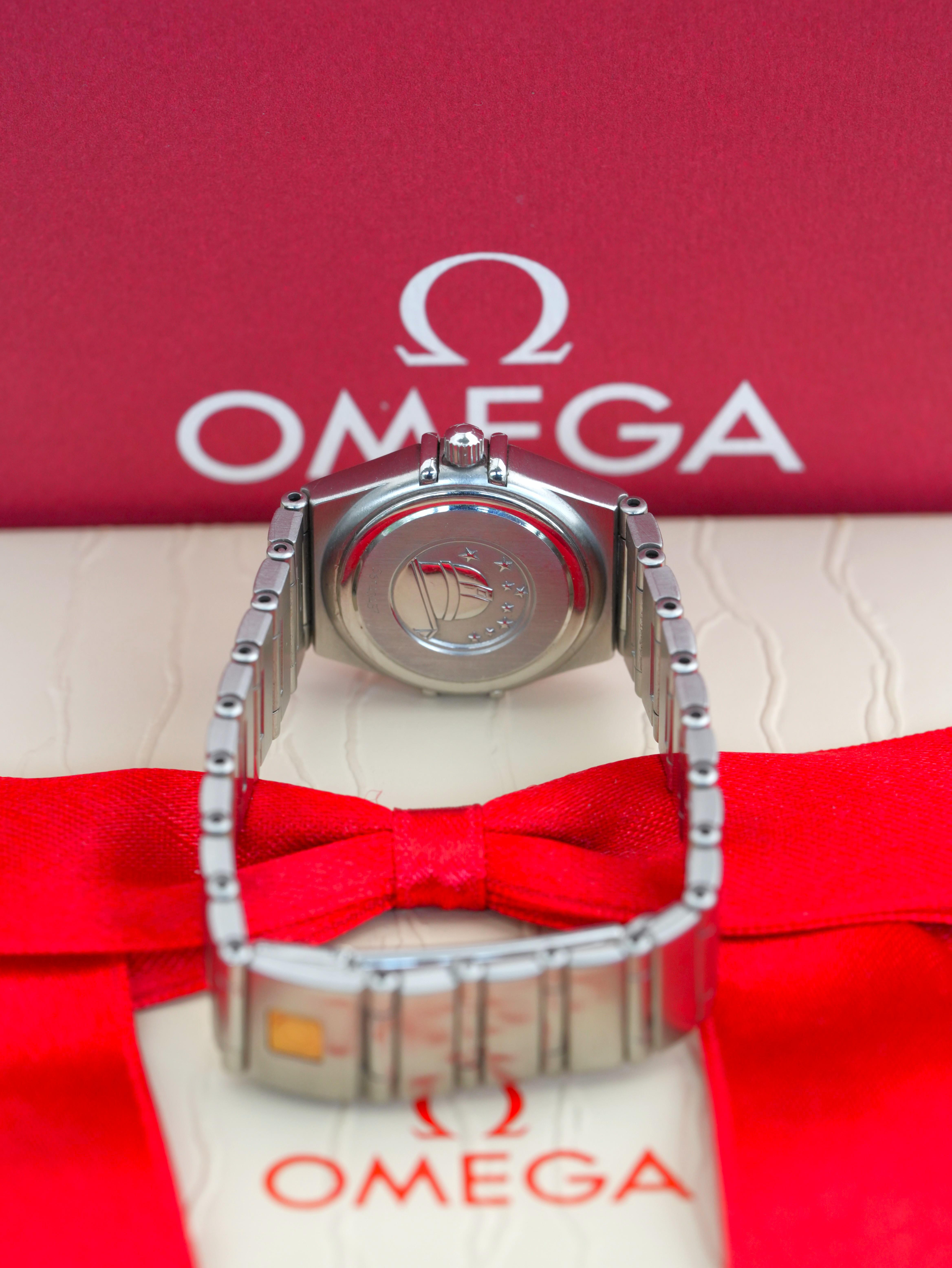 Omega Constellation 1466.71.00 22.5mm Used – Quartz Thụy Sĩ Cọc Kim Cương Thanh Lịch
