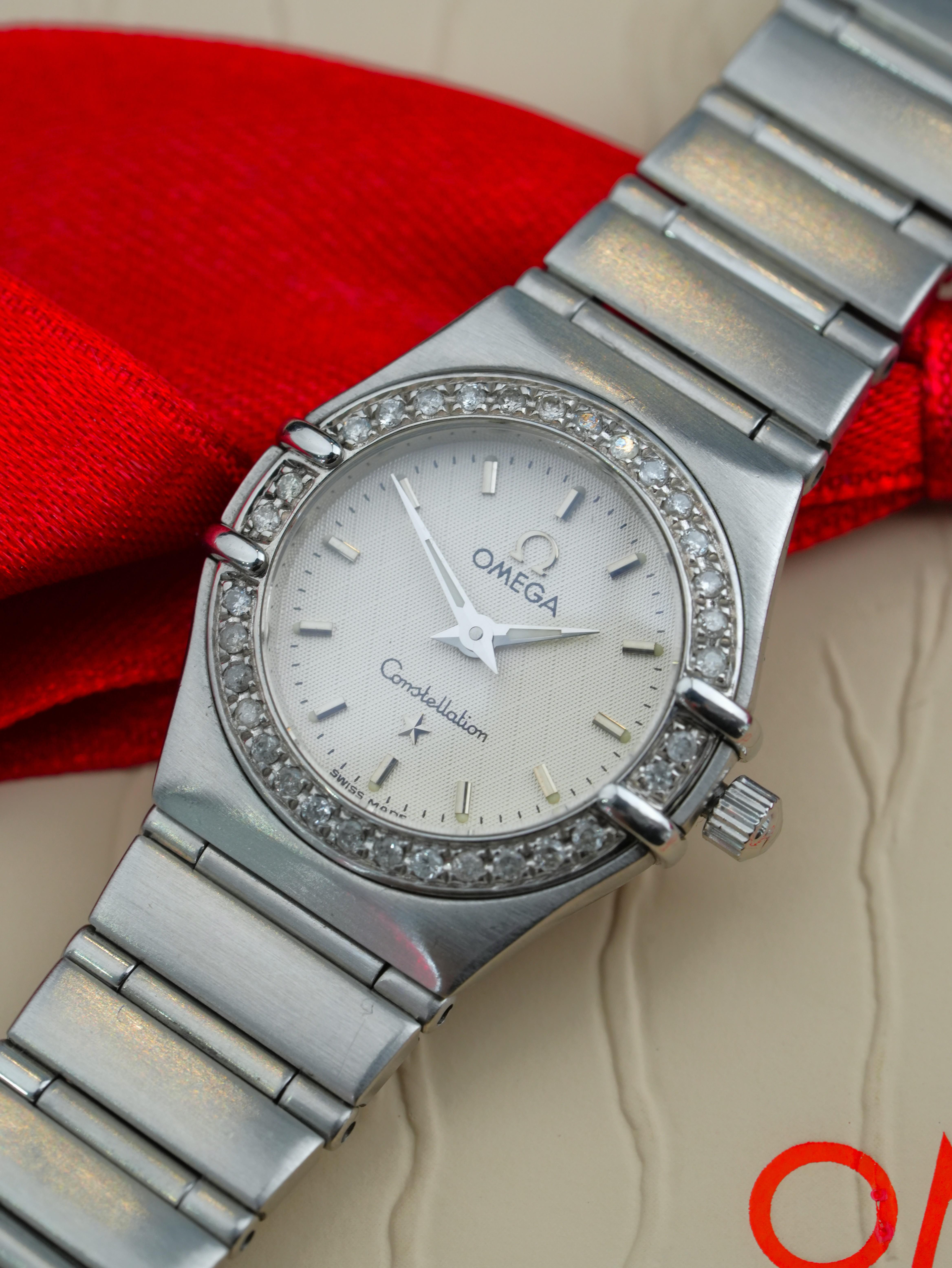 Omega Constellation 1466.71.00 22.5mm Used – Quartz Thụy Sĩ Cọc Kim Cương Thanh Lịch
