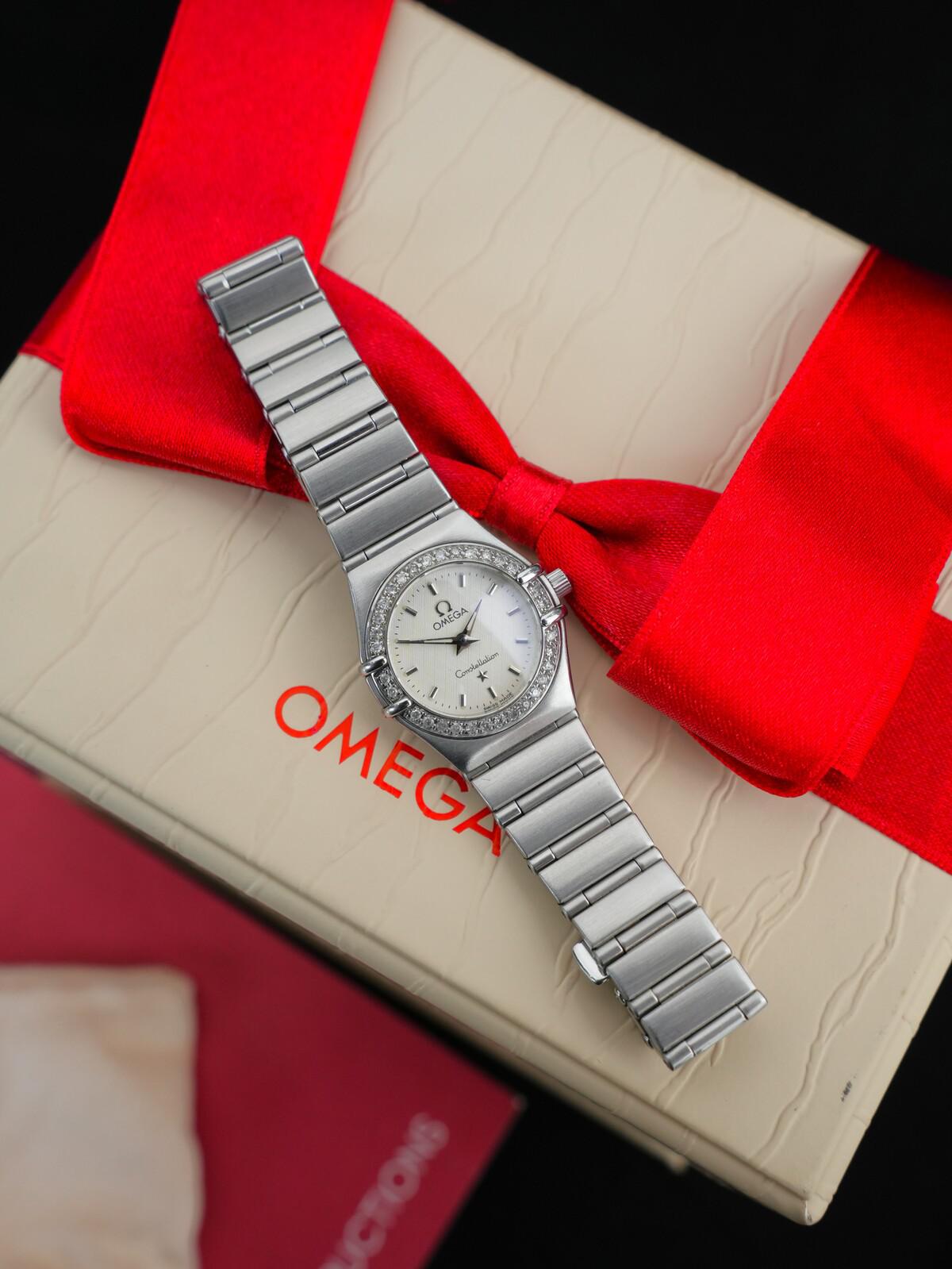 Omega Constellation 1466.71.00 22.5mm Used – Quartz Thụy Sĩ Cọc Kim Cương Thanh Lịch