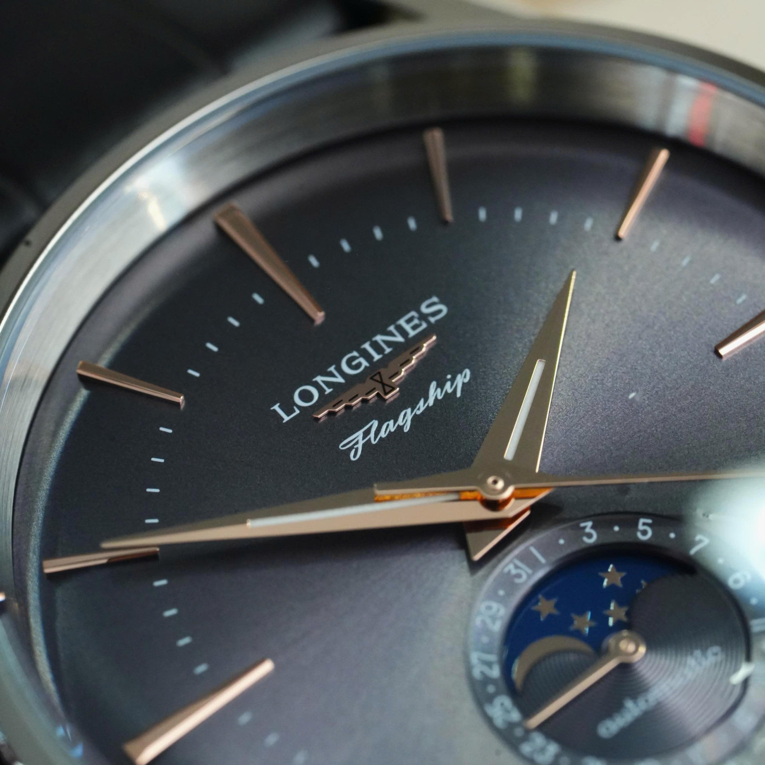 Longines Flagship Heritage Moonphase L4.815.4.52.2 38.5mm Used