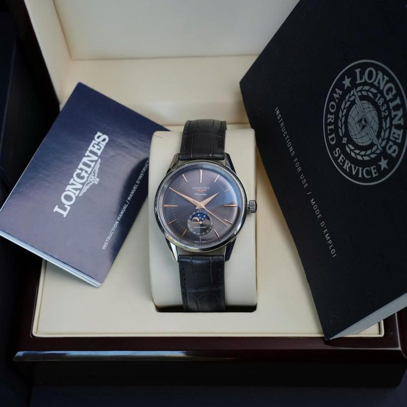 Longines Flagship Heritage Moonphase L4.815.4.52.2 38.5mm Used