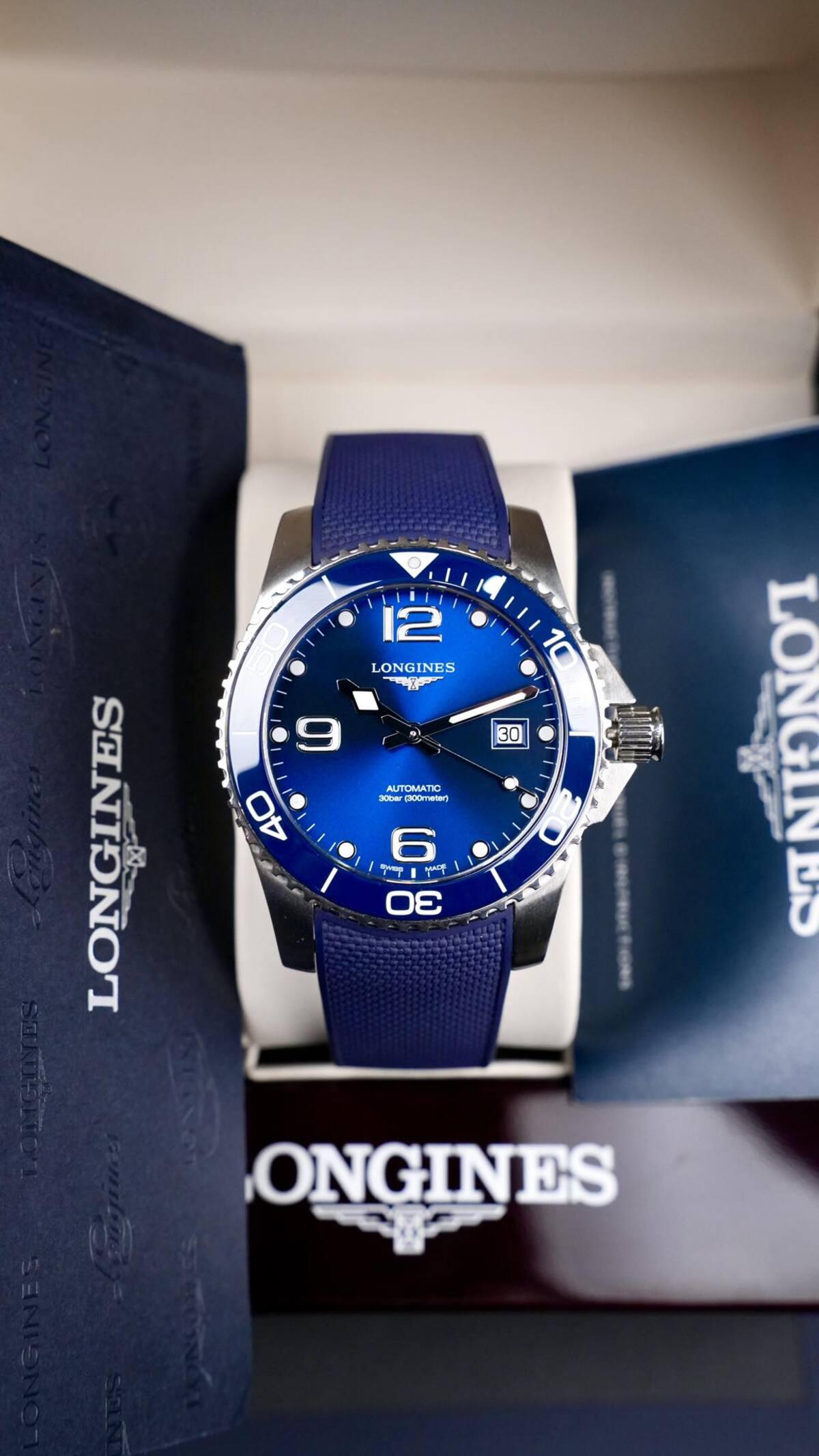 Longines HydroConquest L3.781.4.96.9 Used | Diver 41mm Ceramic Blue Dial