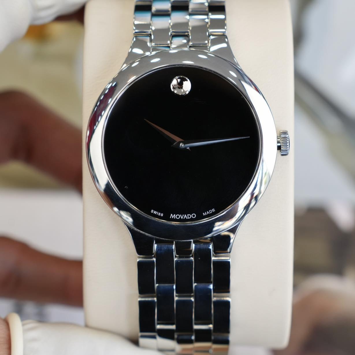 Movado Museum Black 0607415 Used – Biểu Tượng Của Sự Tối Giản