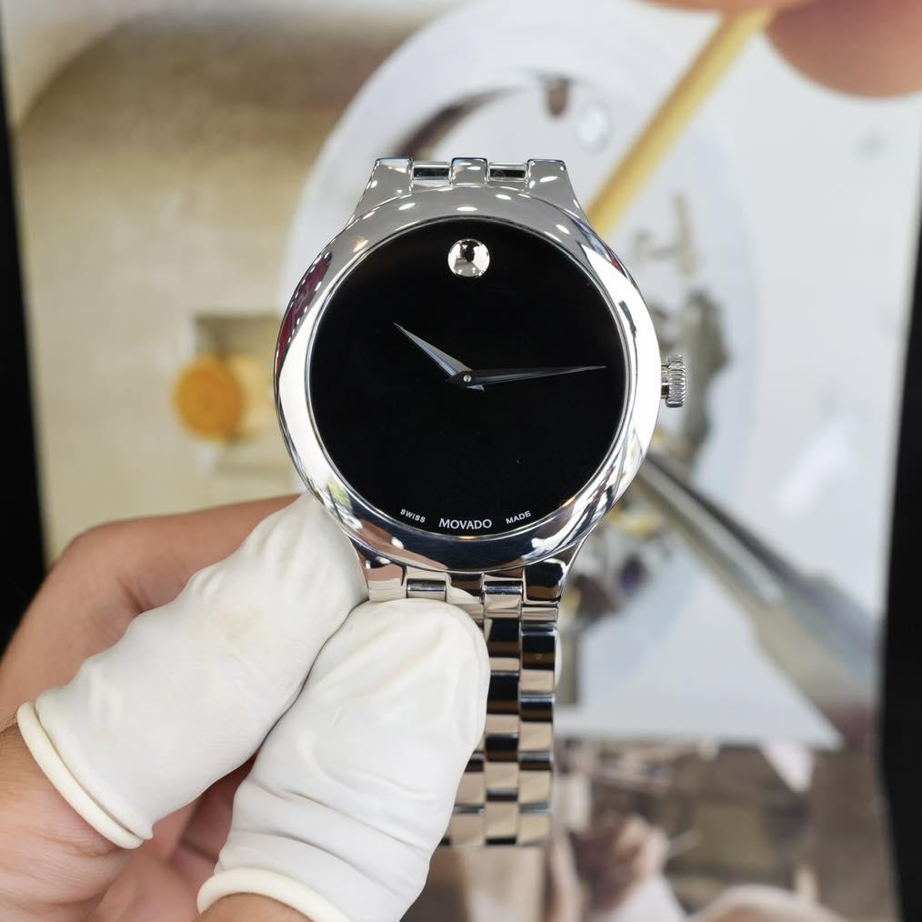 Movado Museum Black 0607415 Used – Biểu Tượng Của Sự Tối Giản