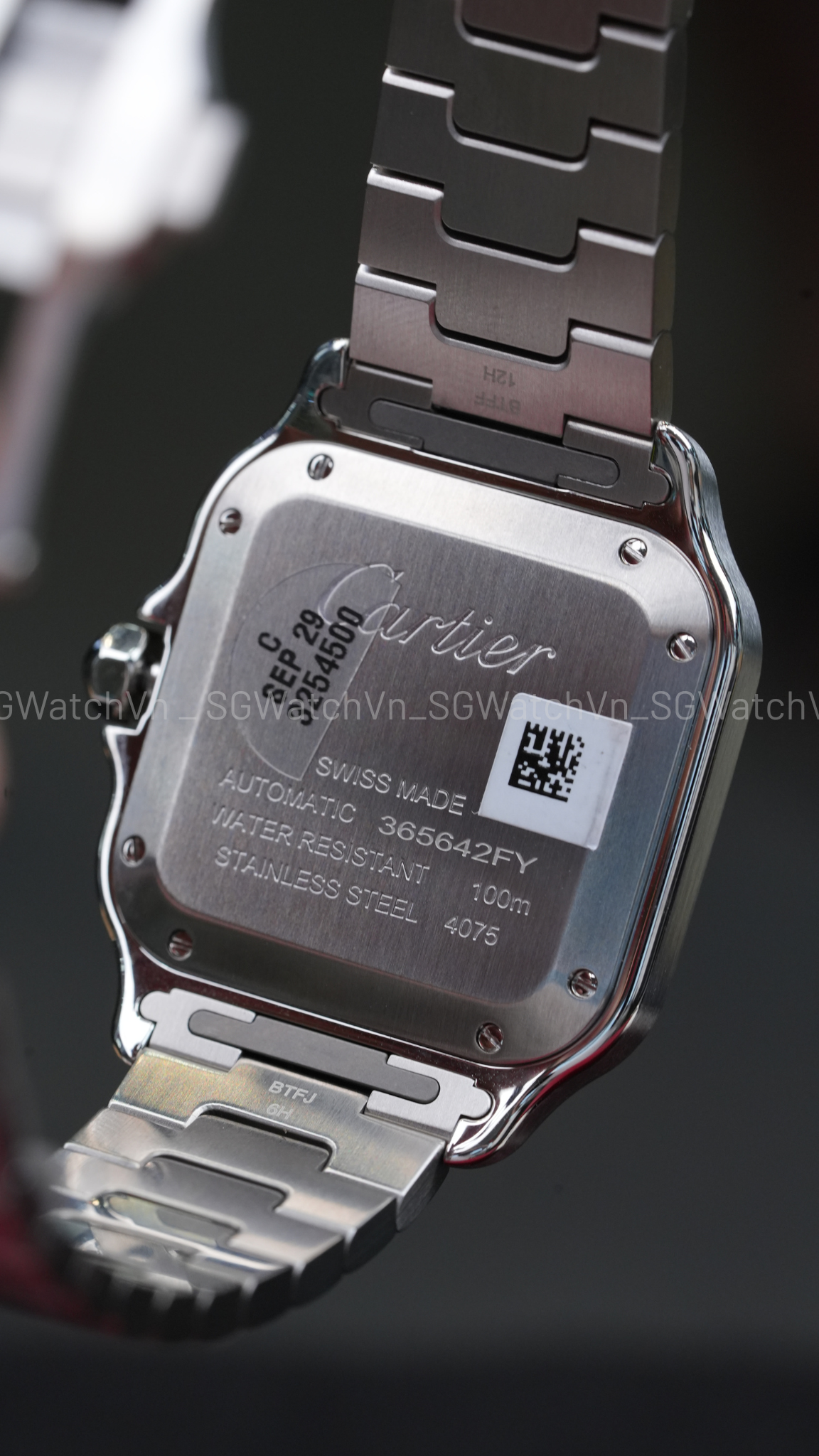 Cartier Santos de Cartier WSSA0061 (Green Gradient Dial Size M) – NEW Full Set