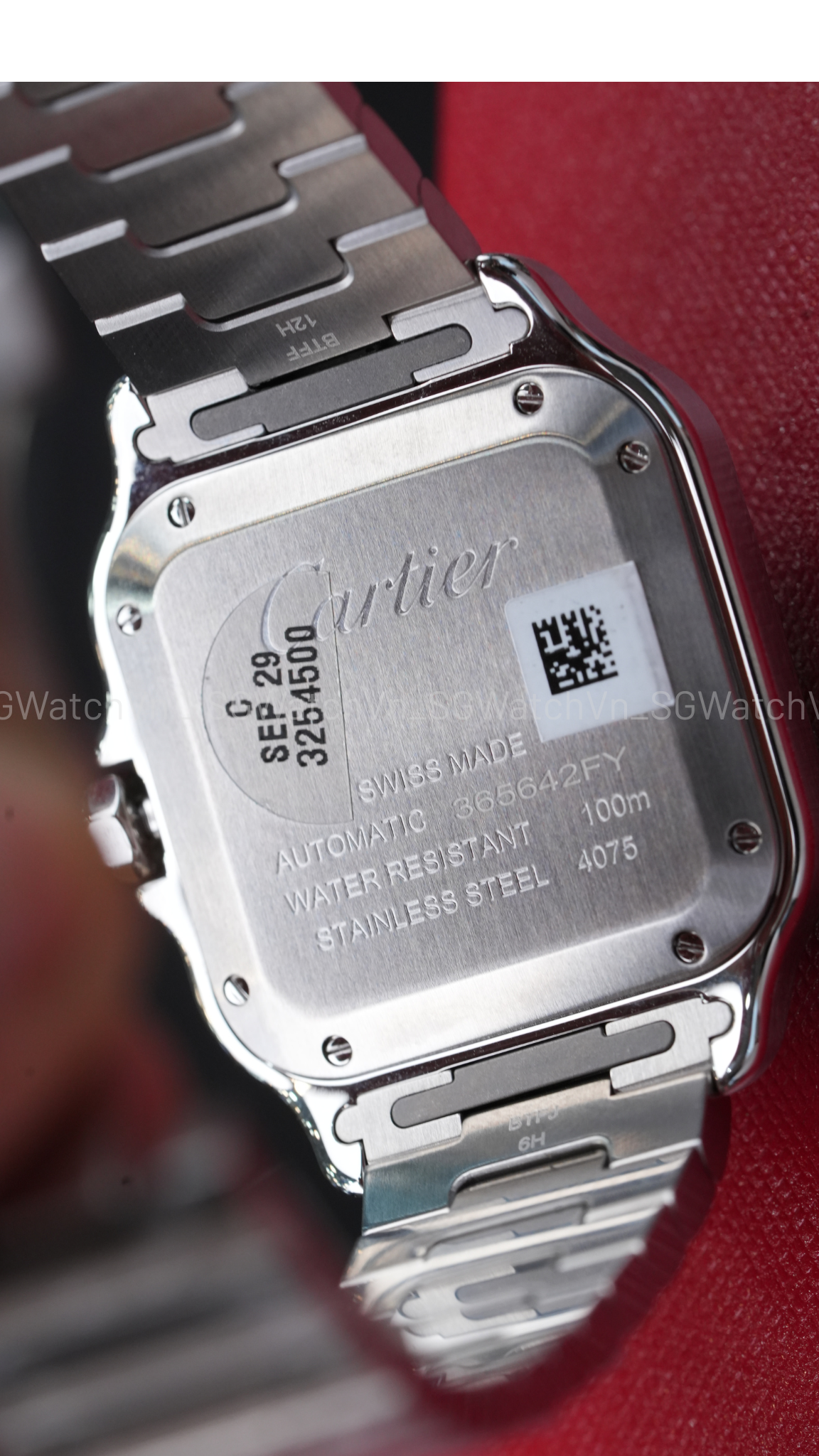 Cartier Santos de Cartier WSSA0061 (Green Gradient Dial Size M) – NEW Full Set