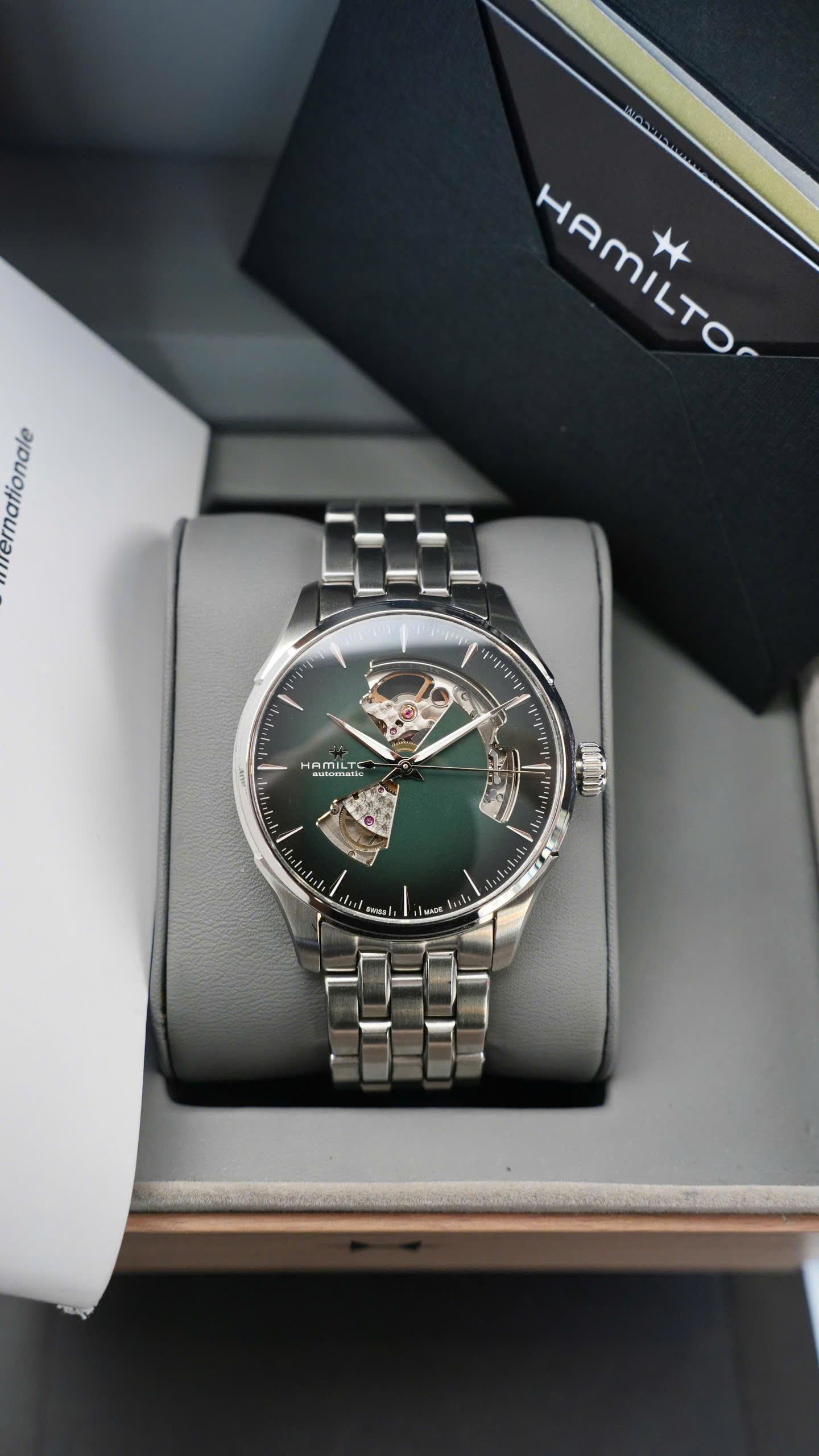 Hamilton Jazzmaster Open Heart Index 40mm H32675160 Used