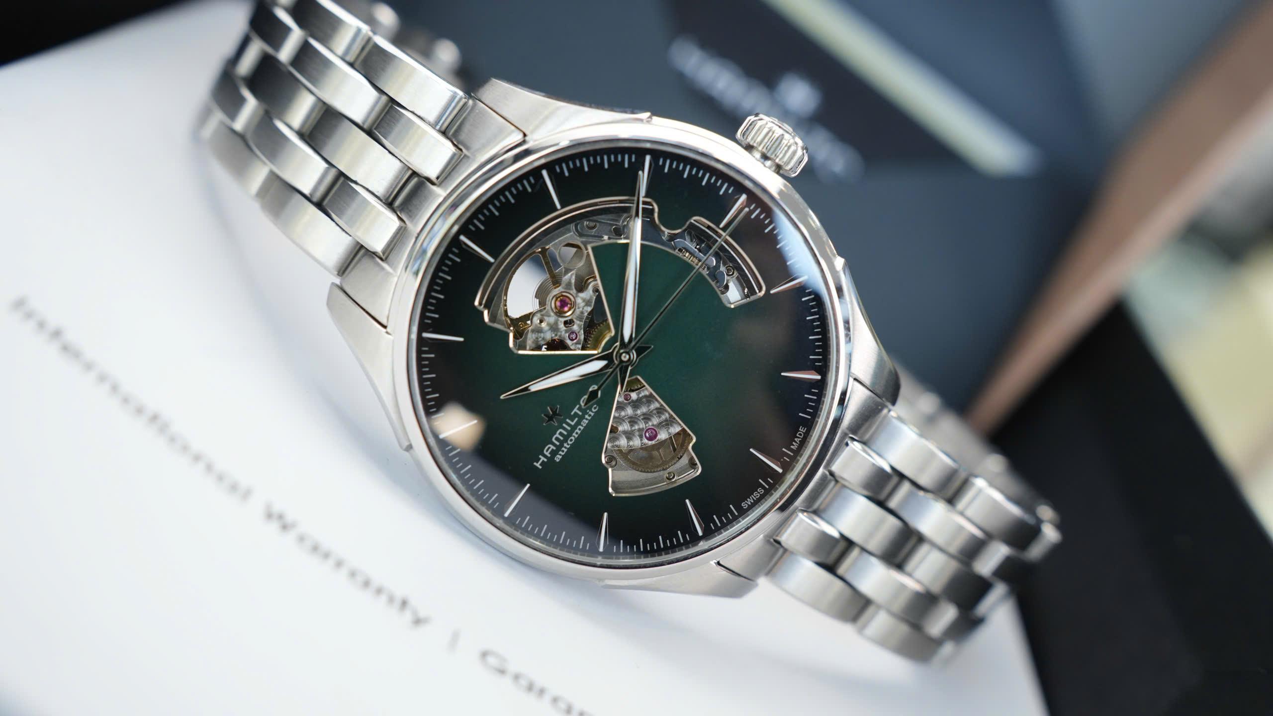 Hamilton Jazzmaster Open Heart Index 40mm H32675160 Used