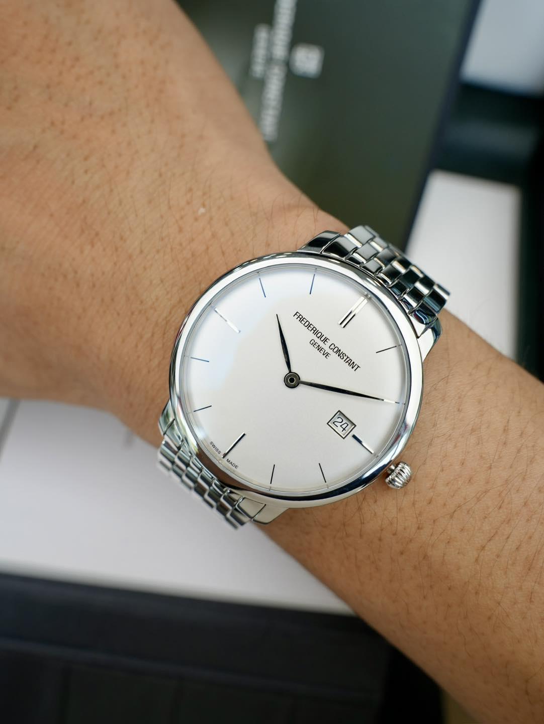 Frederique Constant Slimline FC-306S4S6B Used _ Thụy Sĩ thanh lịch