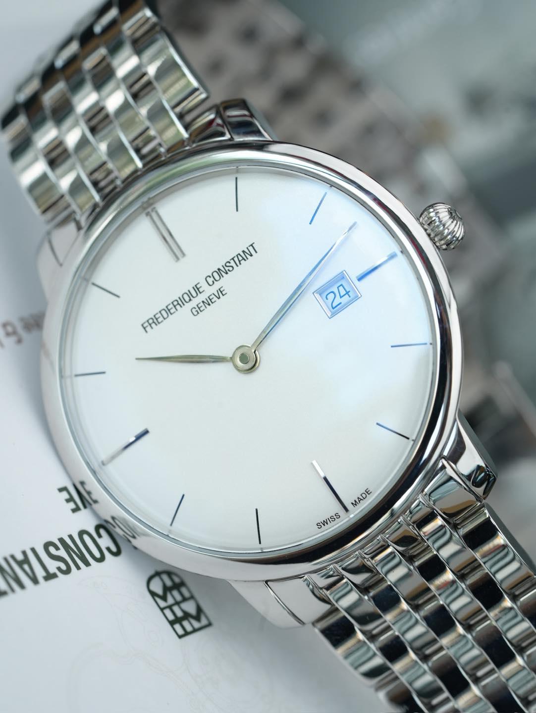 Frederique Constant Slimline FC-306S4S6B Used _ Thụy Sĩ thanh lịch