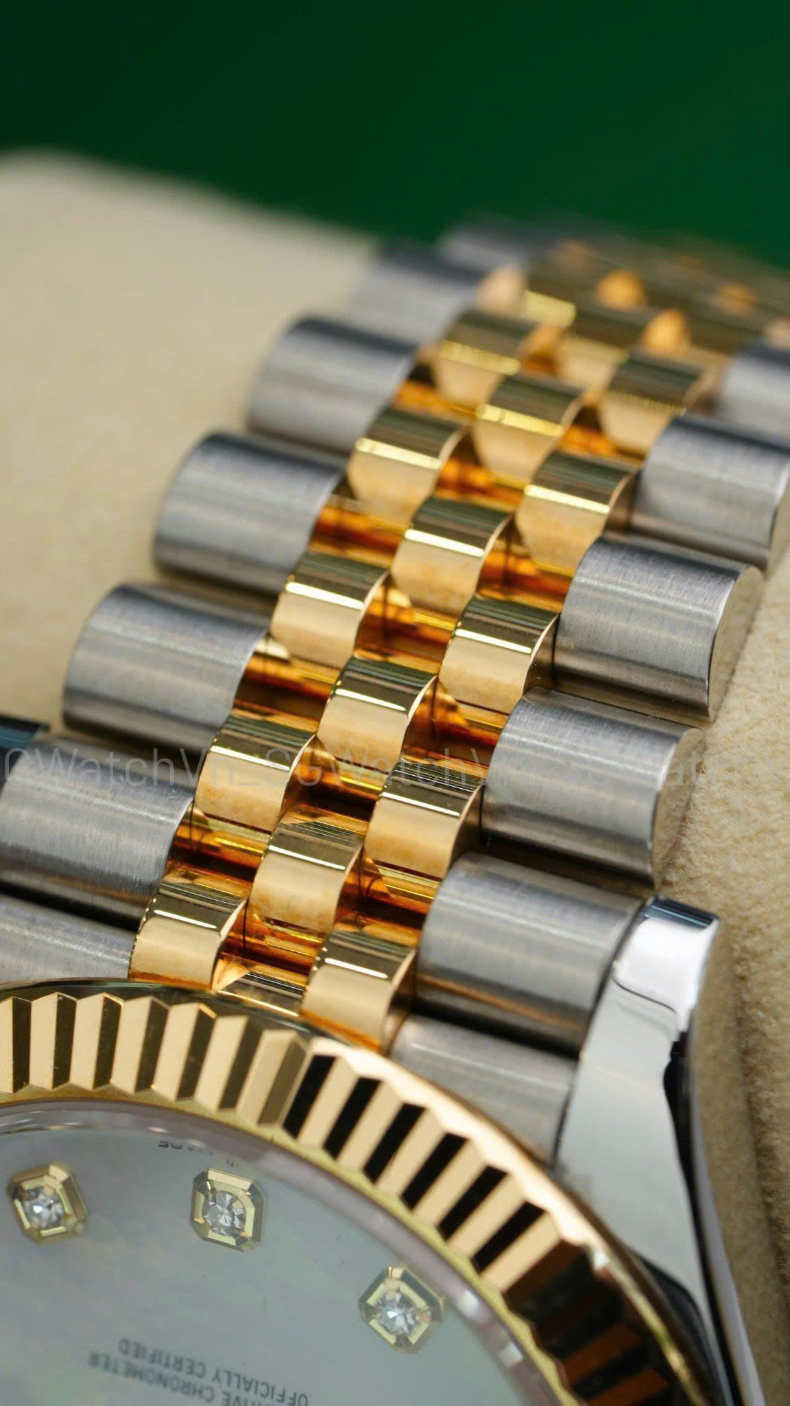 Rolex Datejust 41 Ref.126333 Mặt Xà Cừ (MOP) Demi Vàng – Rolex Lướt Chính Hãng, Fullset 2020