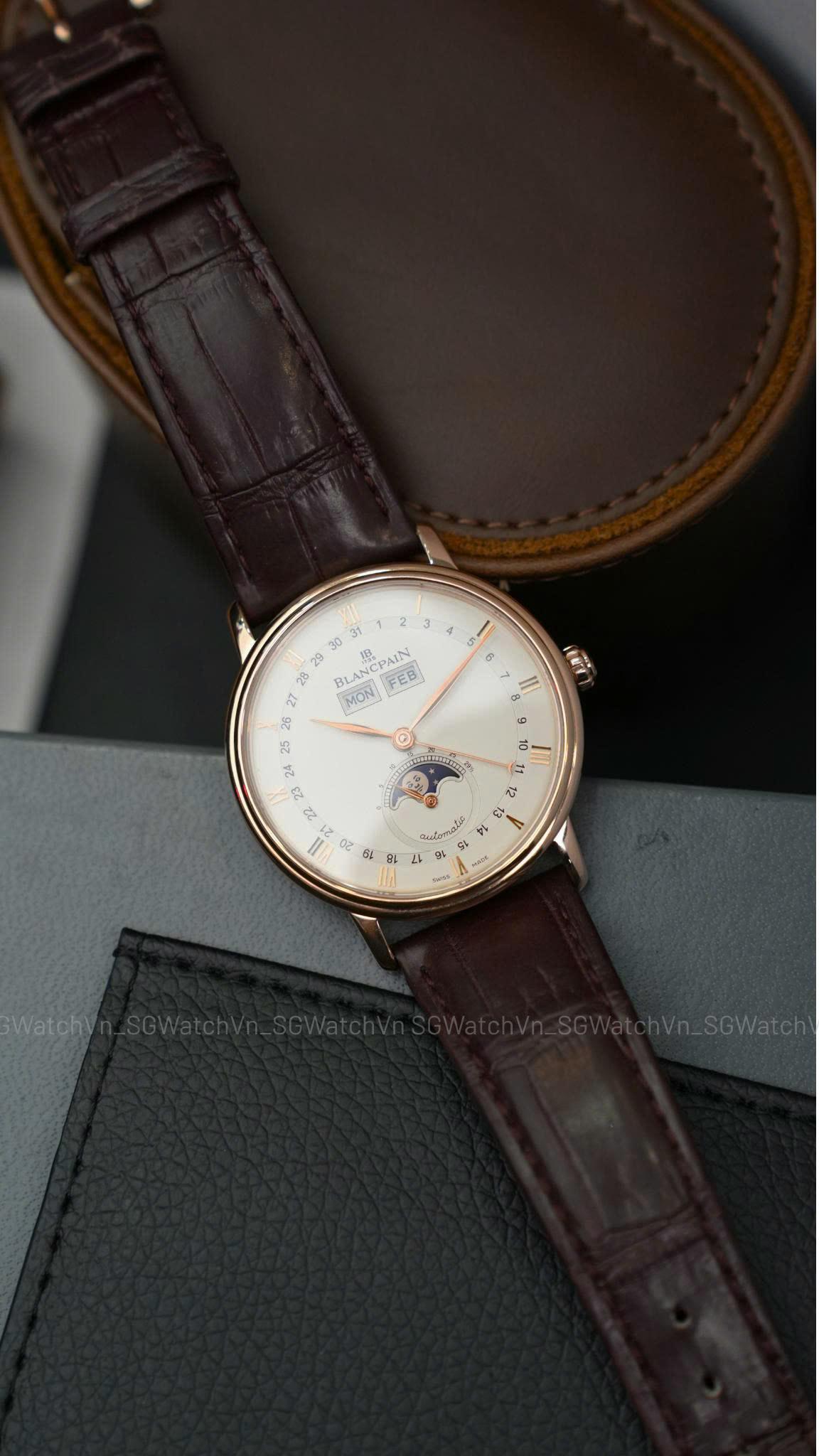 Blancpain Villeret Complete Calendar Moonphase 18K Rose Gold – 6263-3642-55B Used 