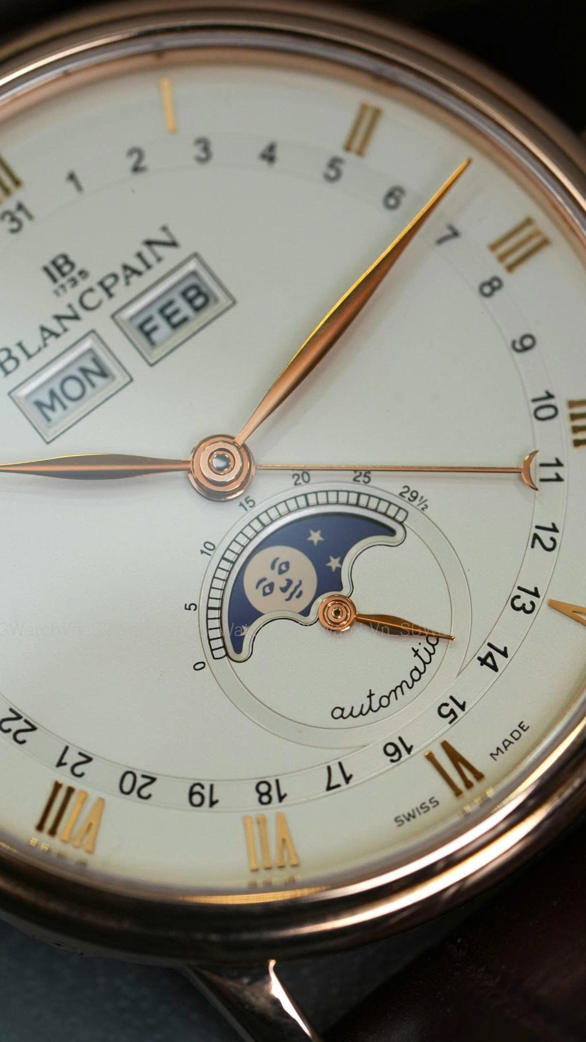 Blancpain Villeret Complete Calendar Moonphase 18K Rose Gold – 6263-3642-55B Used 