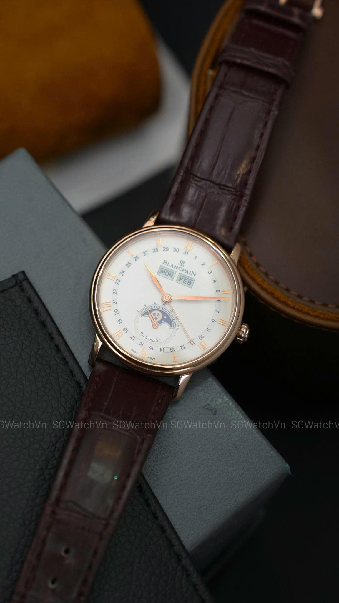 Blancpain Villeret Complete Calendar Moonphase 18K Rose Gold – 6263-3642-55B Used 