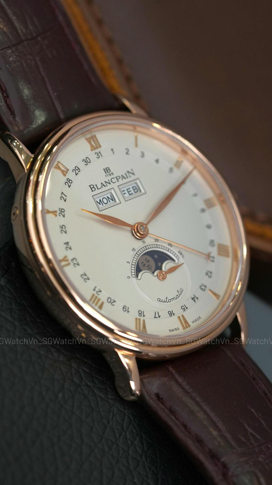 Blancpain Villeret Complete Calendar Moonphase 18K Rose Gold – 6263-3642-55B Used 