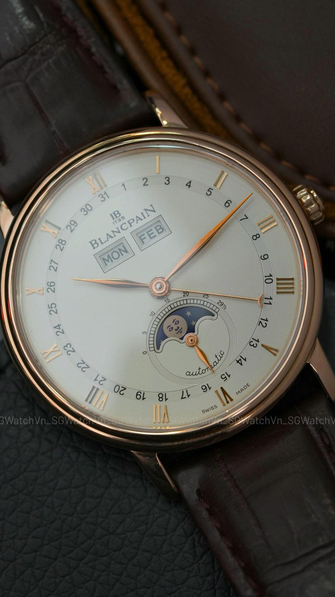 Blancpain Villeret Complete Calendar Moonphase 18K Rose Gold – 6263-3642-55B Used 
