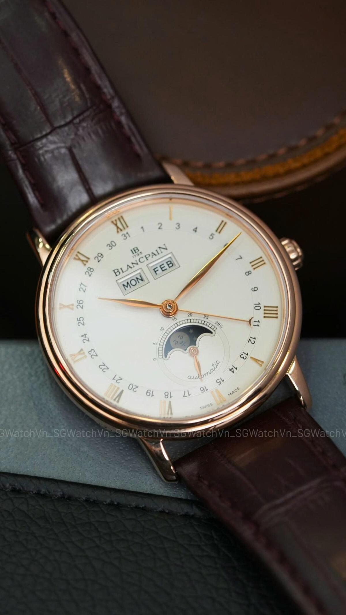 Blancpain Villeret Complete Calendar Moonphase 18K Rose Gold – 6263-3642-55B Used 