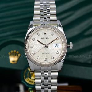 Rolex Datejust 36mm Ref.116234 Vi Tính Trắng Kim Cương – Dây Jubilee (Seri G)