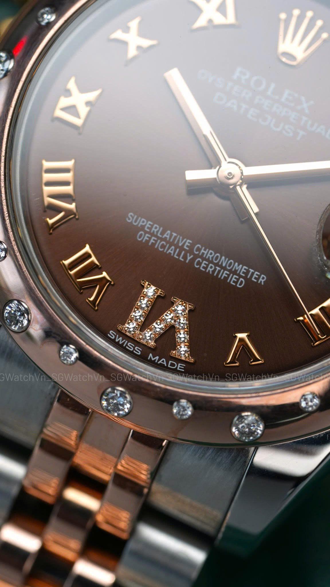 Rolex Datejust 178341 31mm Chocolate Diamond Dial – 18K Fullset 2020