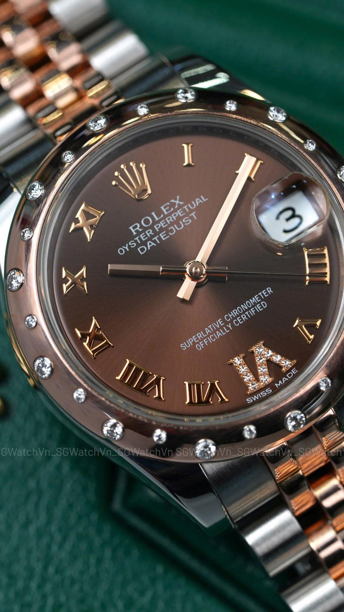 Rolex Datejust 178341 31mm Chocolate Diamond Dial – 18K Fullset 2020