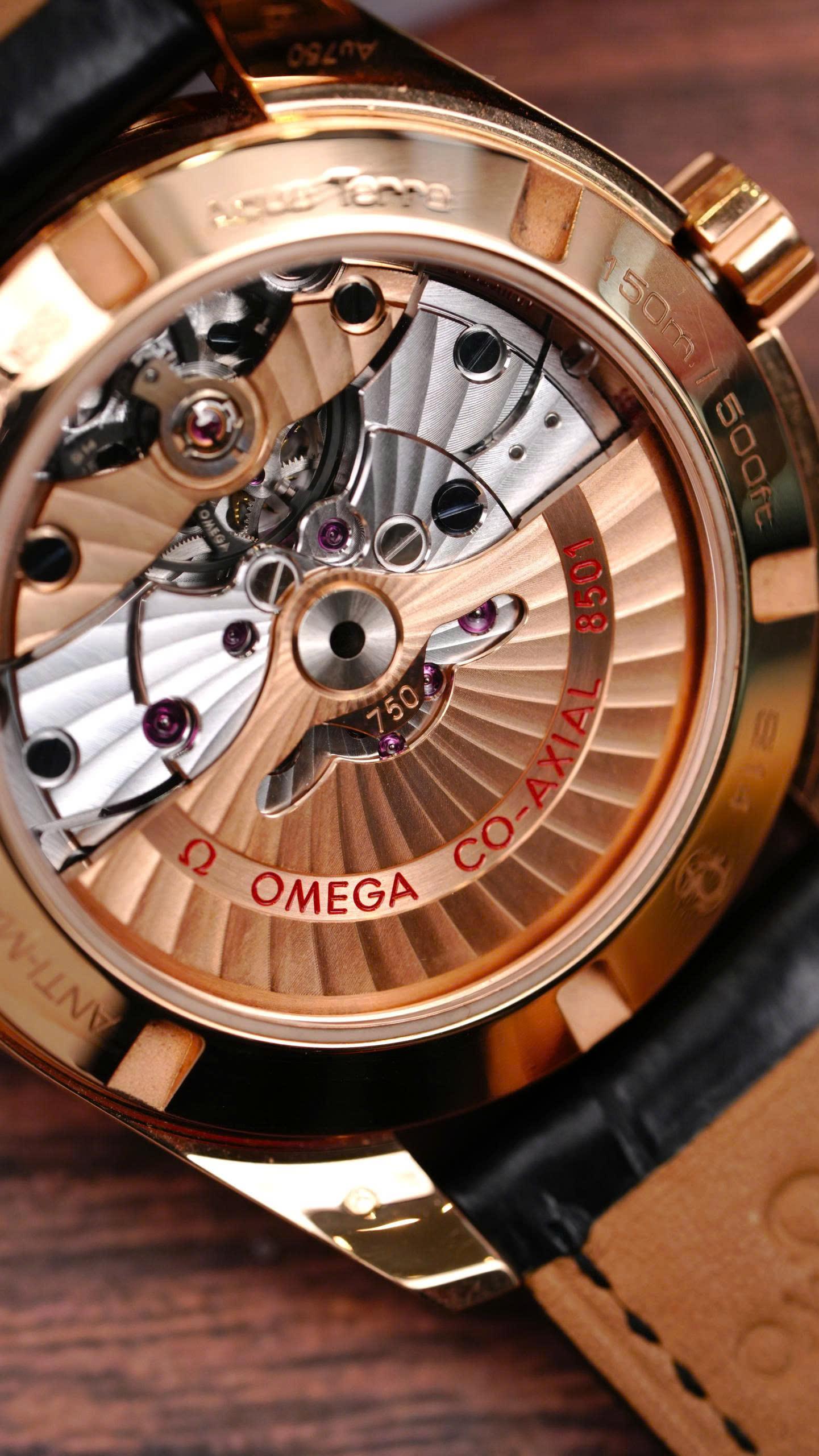Omega Aqua Terra 231.58.39.21.55.001 Gold Diamond MOP 38.5mm