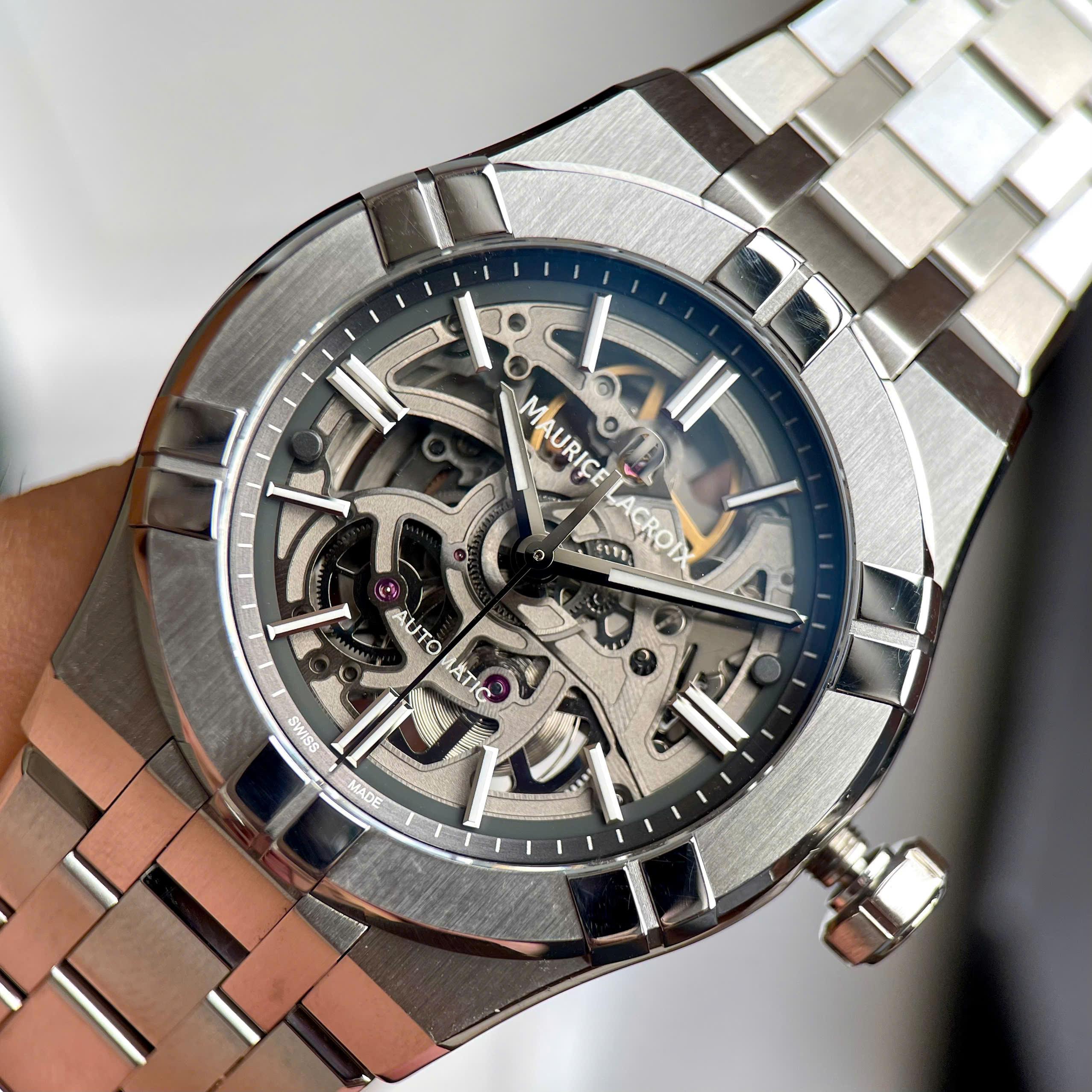 Maurice Lacroix Aikon Skeleton AI6007-SS002-030-1
