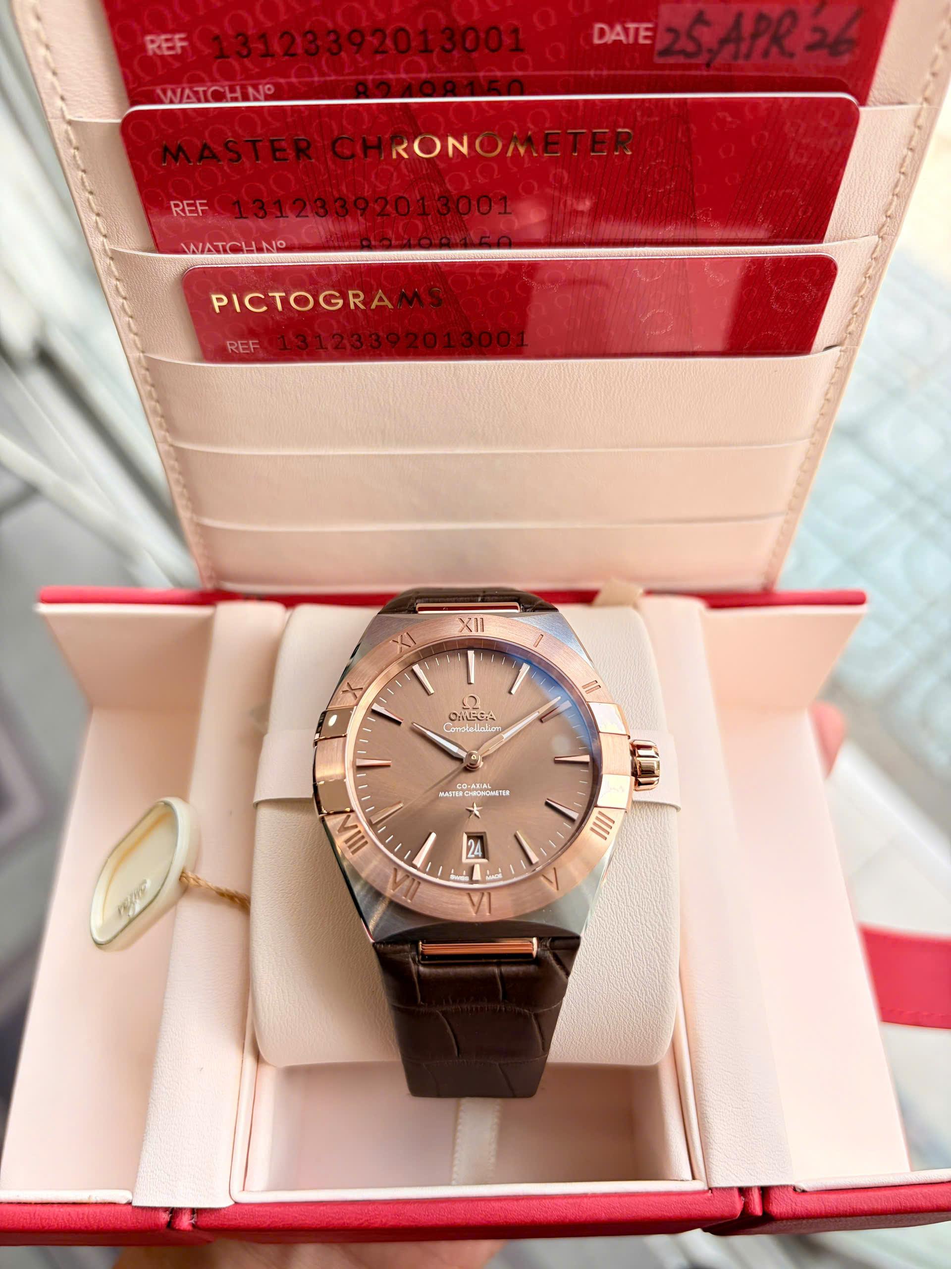 Omega Constellation 39mm Sedna Gold Chocolate Dial