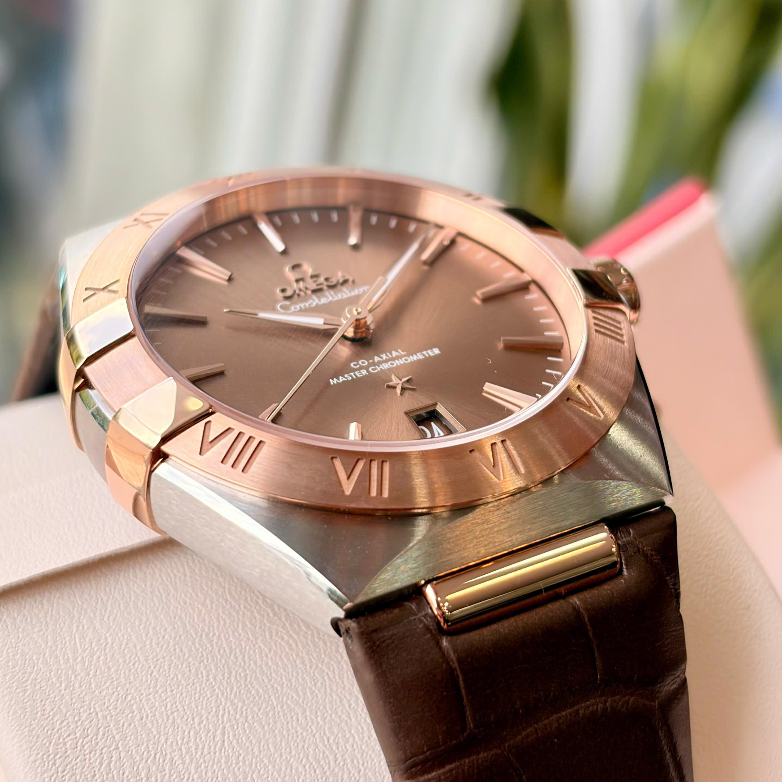 Omega Constellation 39mm Sedna Gold Chocolate Dial