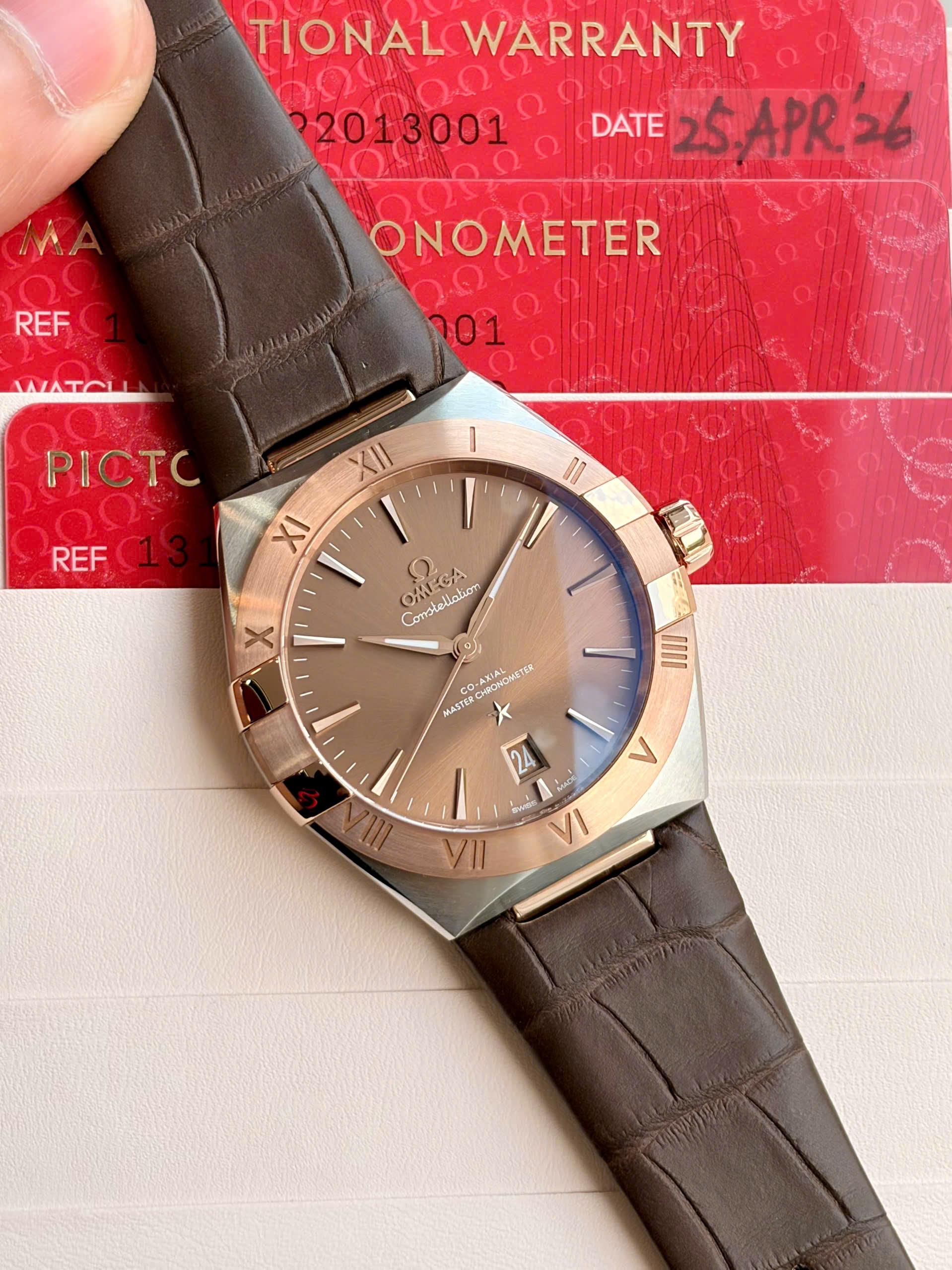 Omega Constellation 39mm Sedna Gold Chocolate Dial