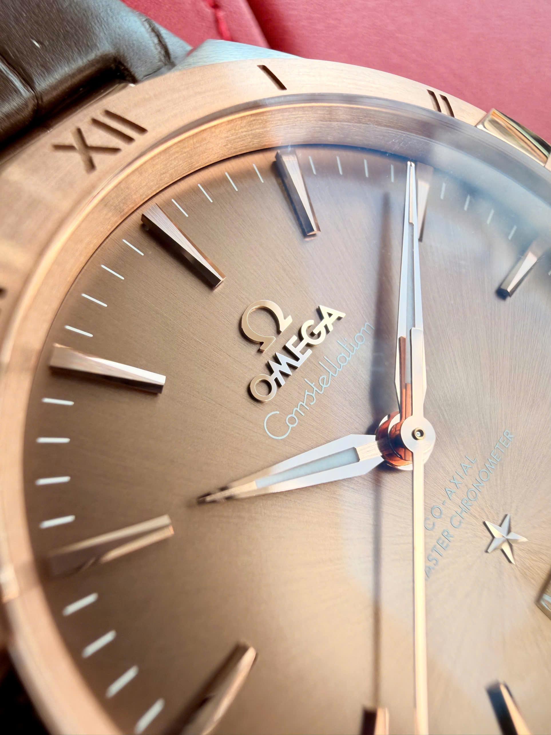 Omega Constellation 39mm Sedna Gold Chocolate Dial