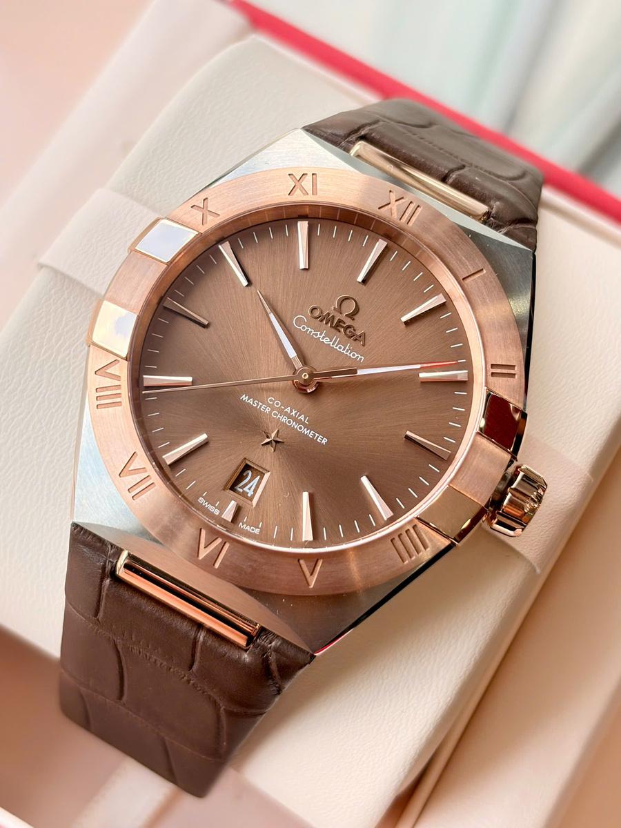 Omega Constellation 39mm Sedna Gold Chocolate Dial