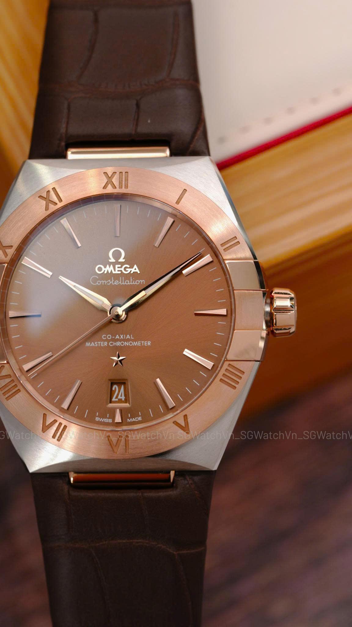 Omega Constellation 39mm Sedna Gold Chocolate Dial