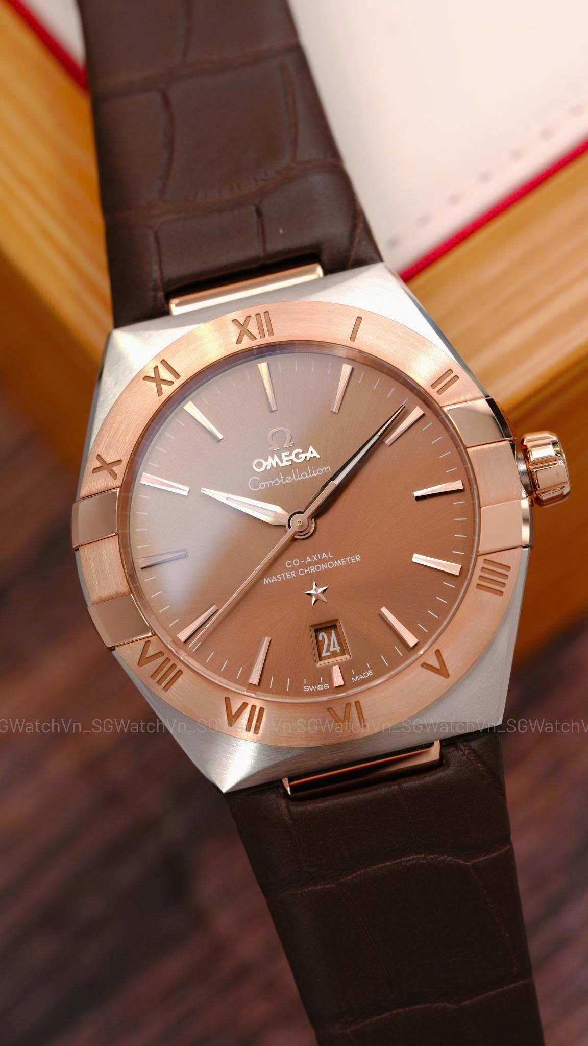 Omega Constellation 39mm Sedna Gold Chocolate Dial