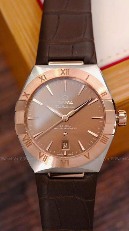 Omega Constellation 39mm Sedna Gold Chocolate Dial