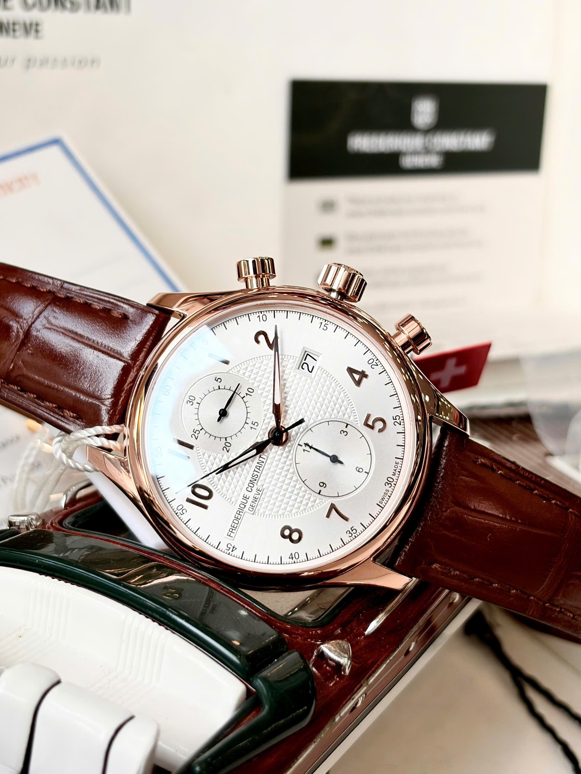 Frederique Constant FC-393RM5B4 Chronograph Rose Gold