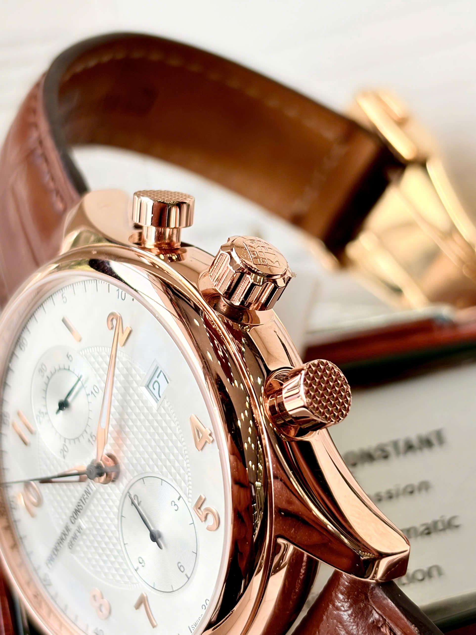 Frederique Constant FC-393RM5B4 Chronograph Rose Gold