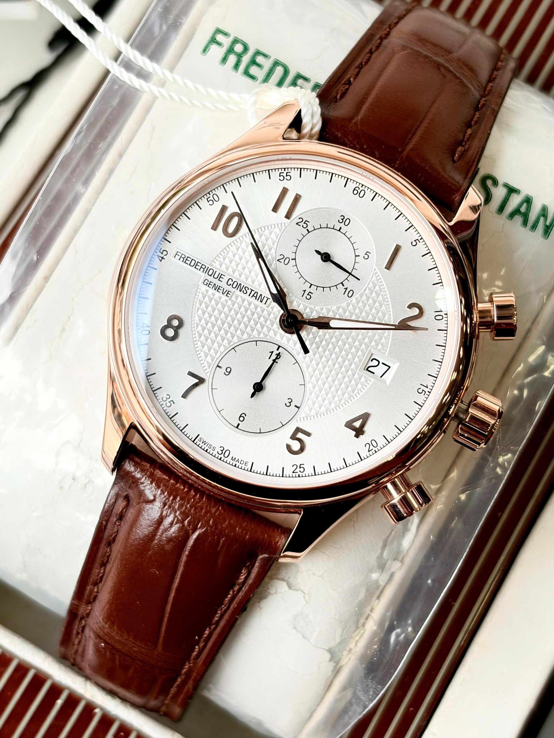 Frederique Constant FC-393RM5B4 Chronograph Rose Gold