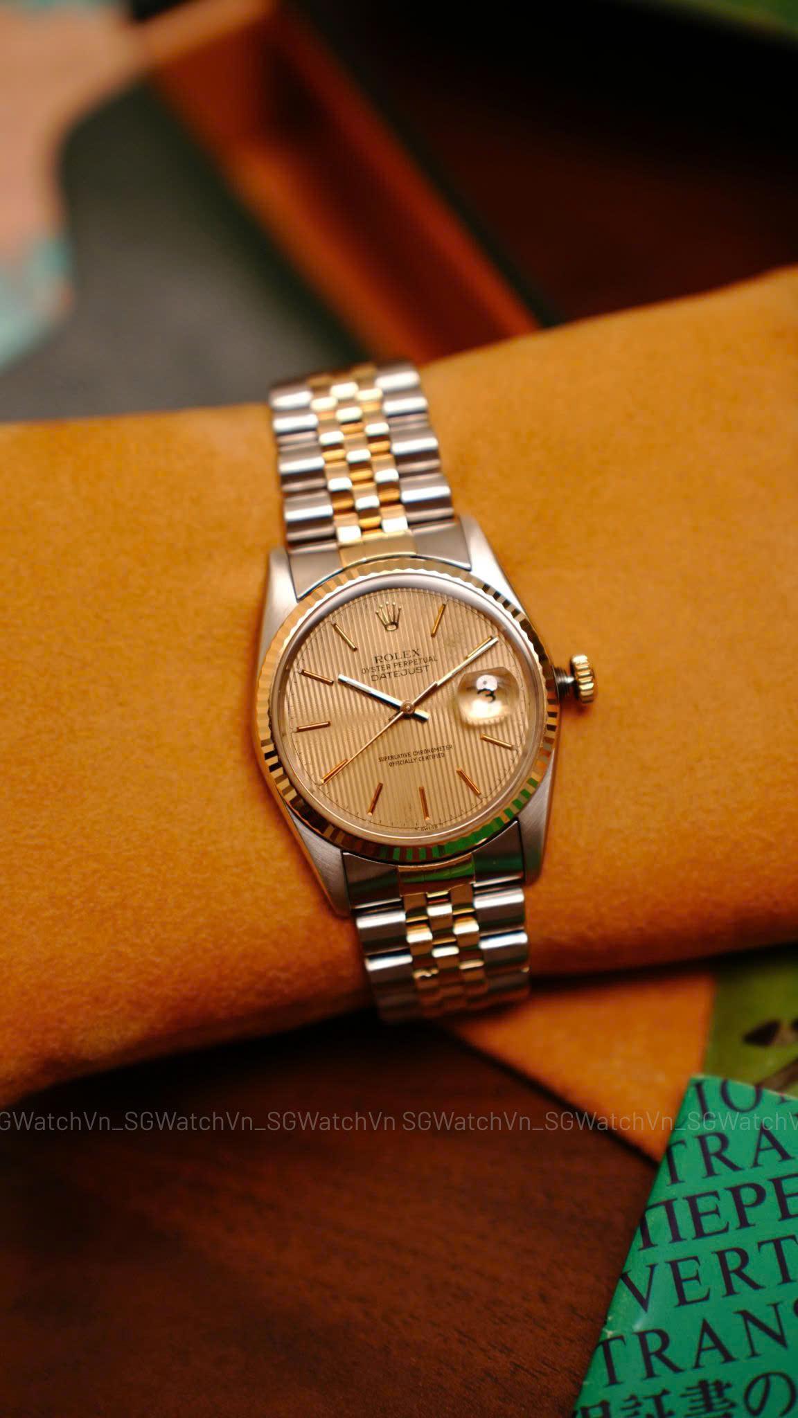 Rolex Datejust 16233 Demi Vàng 18K 36mm