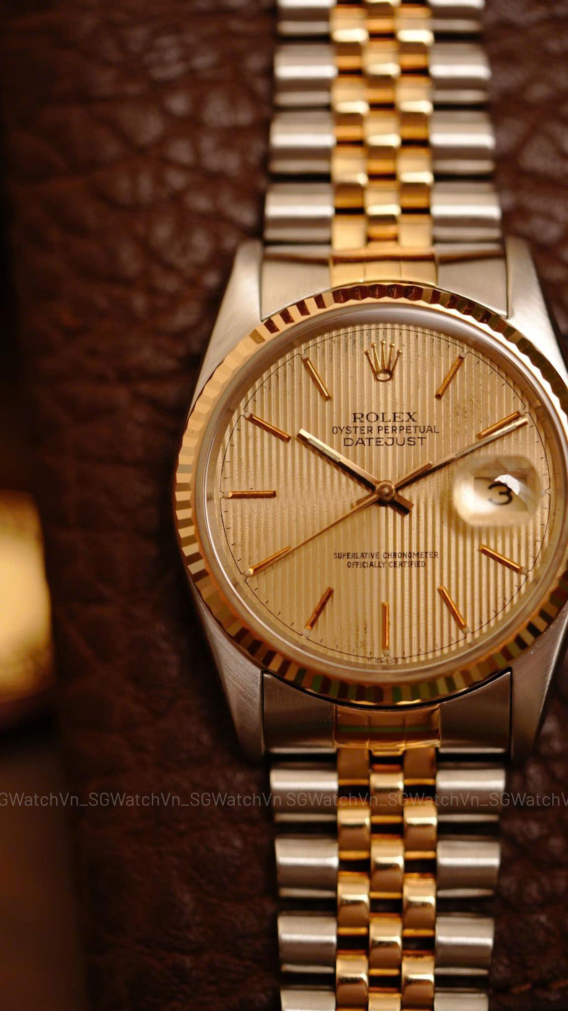 Rolex Datejust 16233 Demi Vàng 18K 36mm