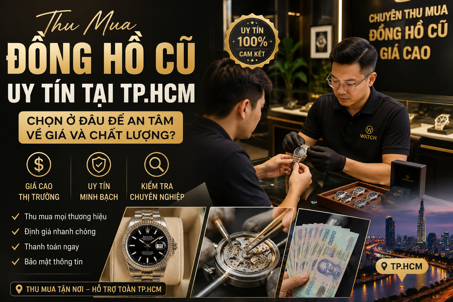 Thu Mua Đồng Hồ Cũ Uy Tín Tại TP.HCM: Top Địa Chỉ Đáng Tin Cậy