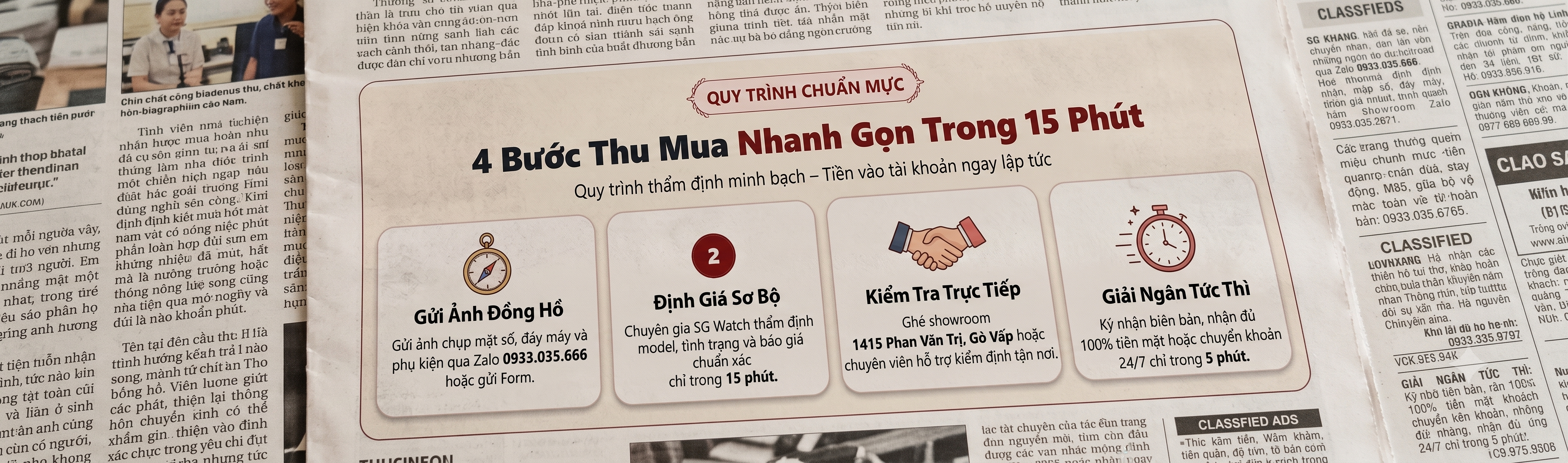 Thu Mua Đồng Hồ Cũ Online Như Thế Nào? Quy Trình Từ SGWatch