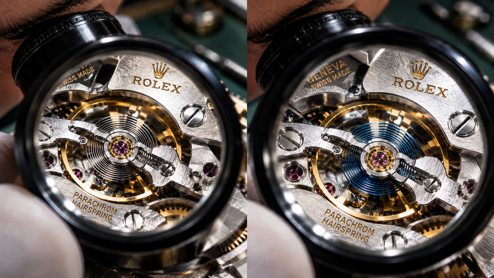 Phân Biệt Dây Tóc Xanh Và Dây Tóc Trắng Trên Rolex Chi Tiết Nhất
