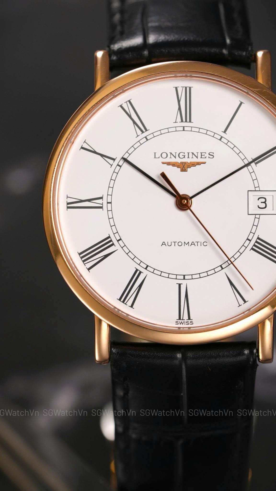 Longines Elegant L4.787.8.11.4 37mm – Vàng Hồng 18K, Automatic