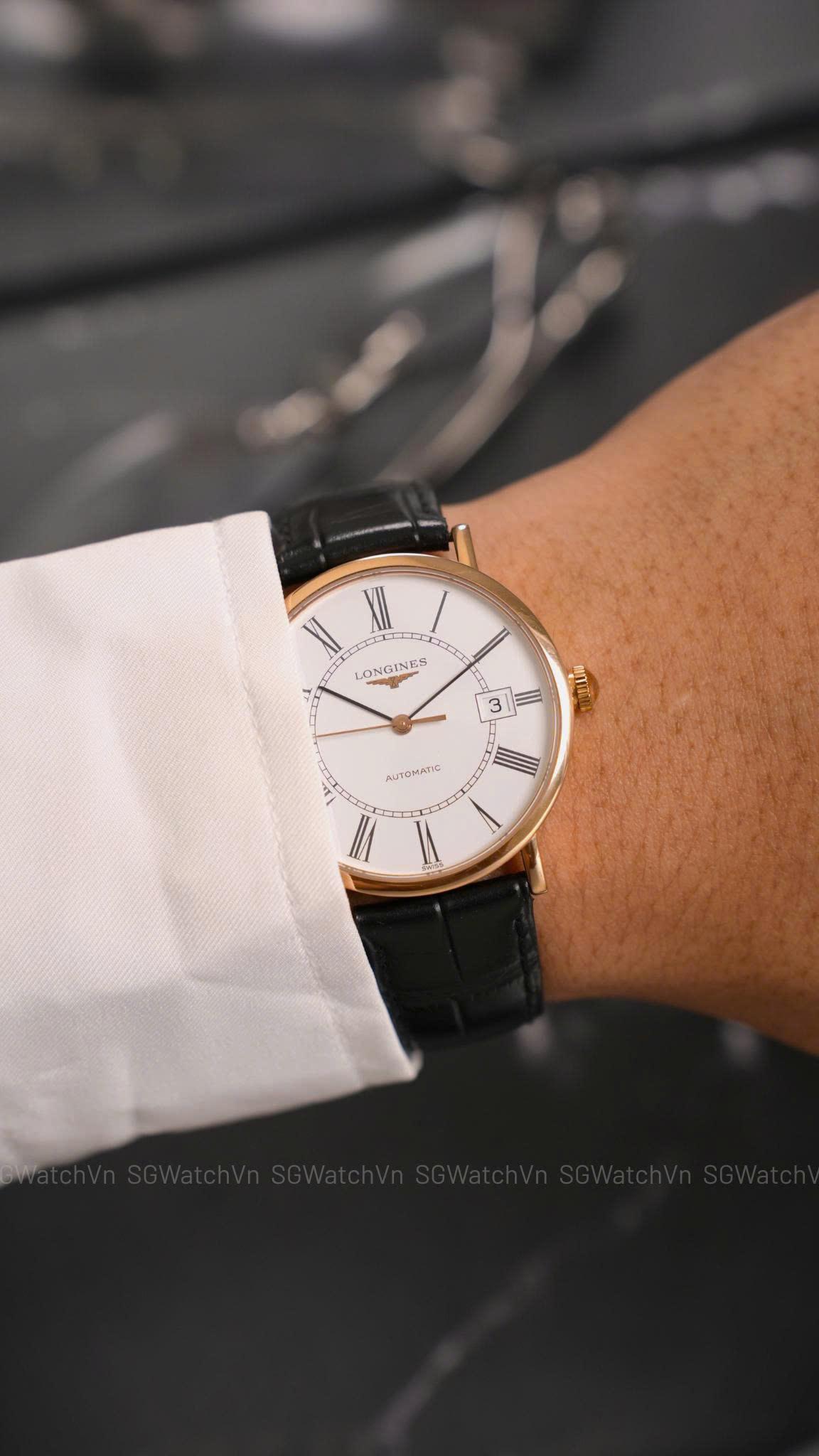 Longines Elegant L4.787.8.11.4 37mm – Vàng Hồng 18K, Automatic