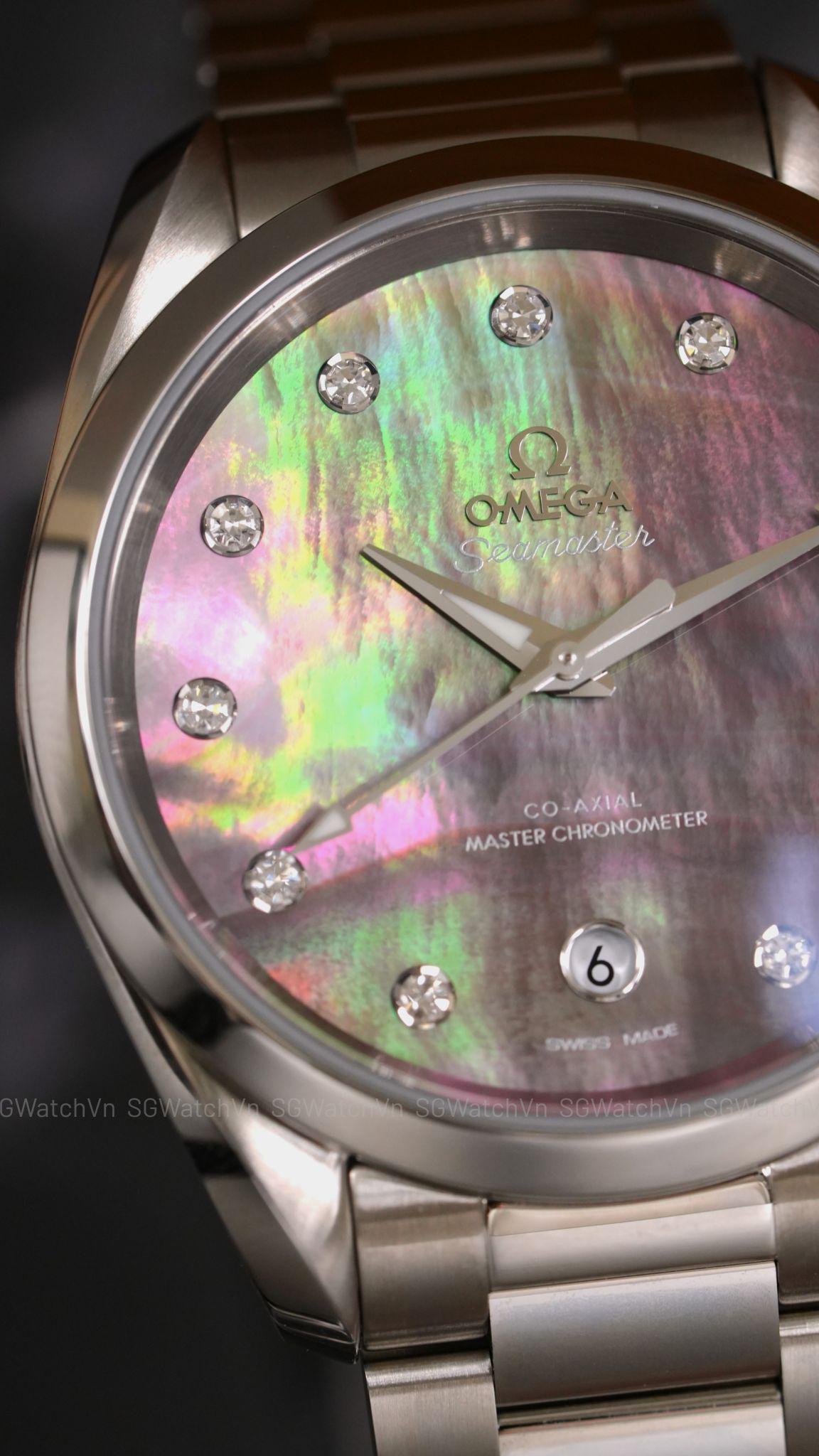 Omega Seamaster Aqua Terra 150M 220.10.38.20.57.001 38mm – Mặt Xà Cừ Tahiti Đính Kim Cương