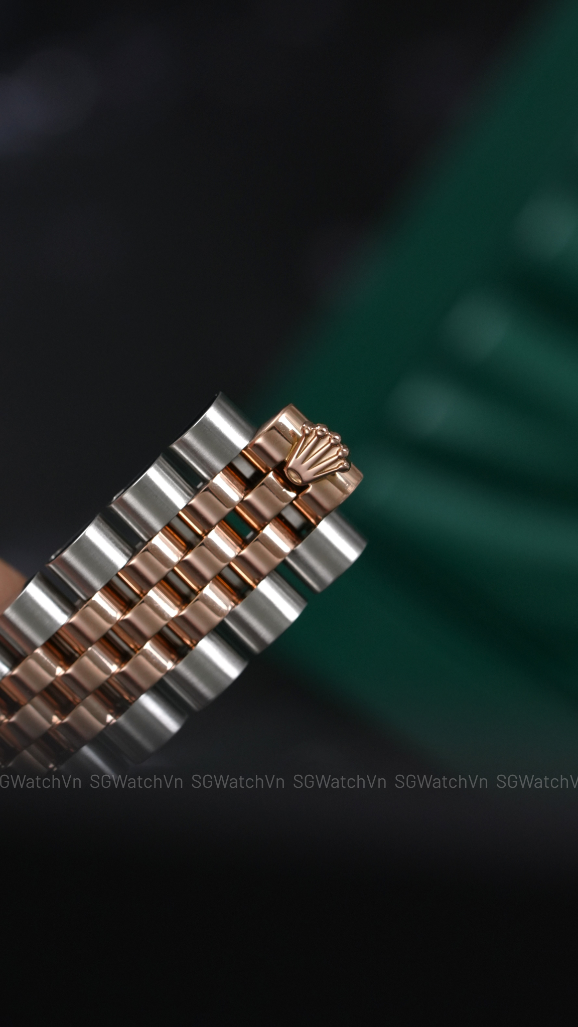 Rolex Datejust 36 116231 Pink Computer Diamond – Demi Vàng Hồng Everose 18K, Mặt Vi Tính Hồng Cọc Kim Cương