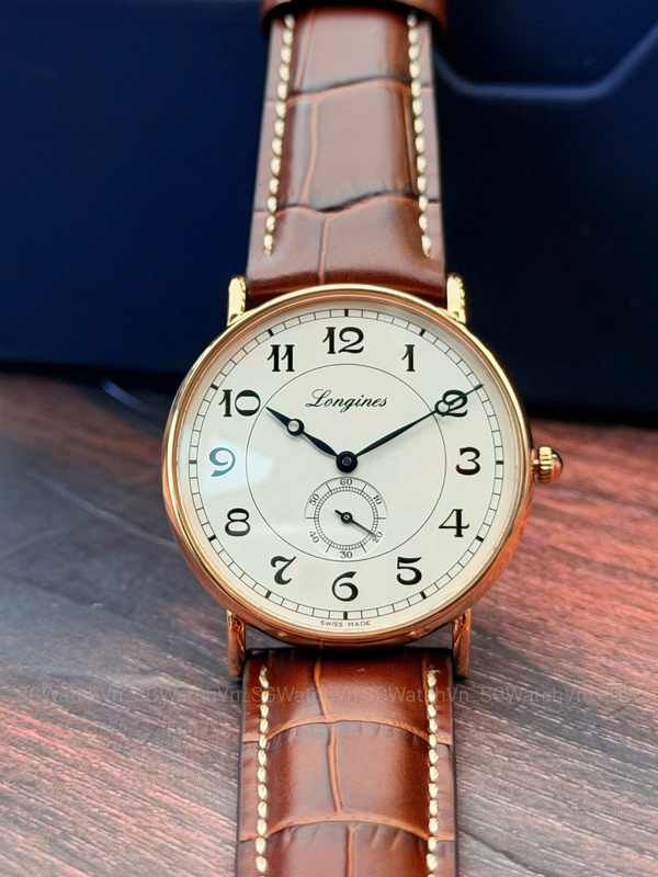 Longines Présence Heritage L4.785.8.73.2 – Vàng Hồng 18K, Small Seconds, Automatic 38.5mm